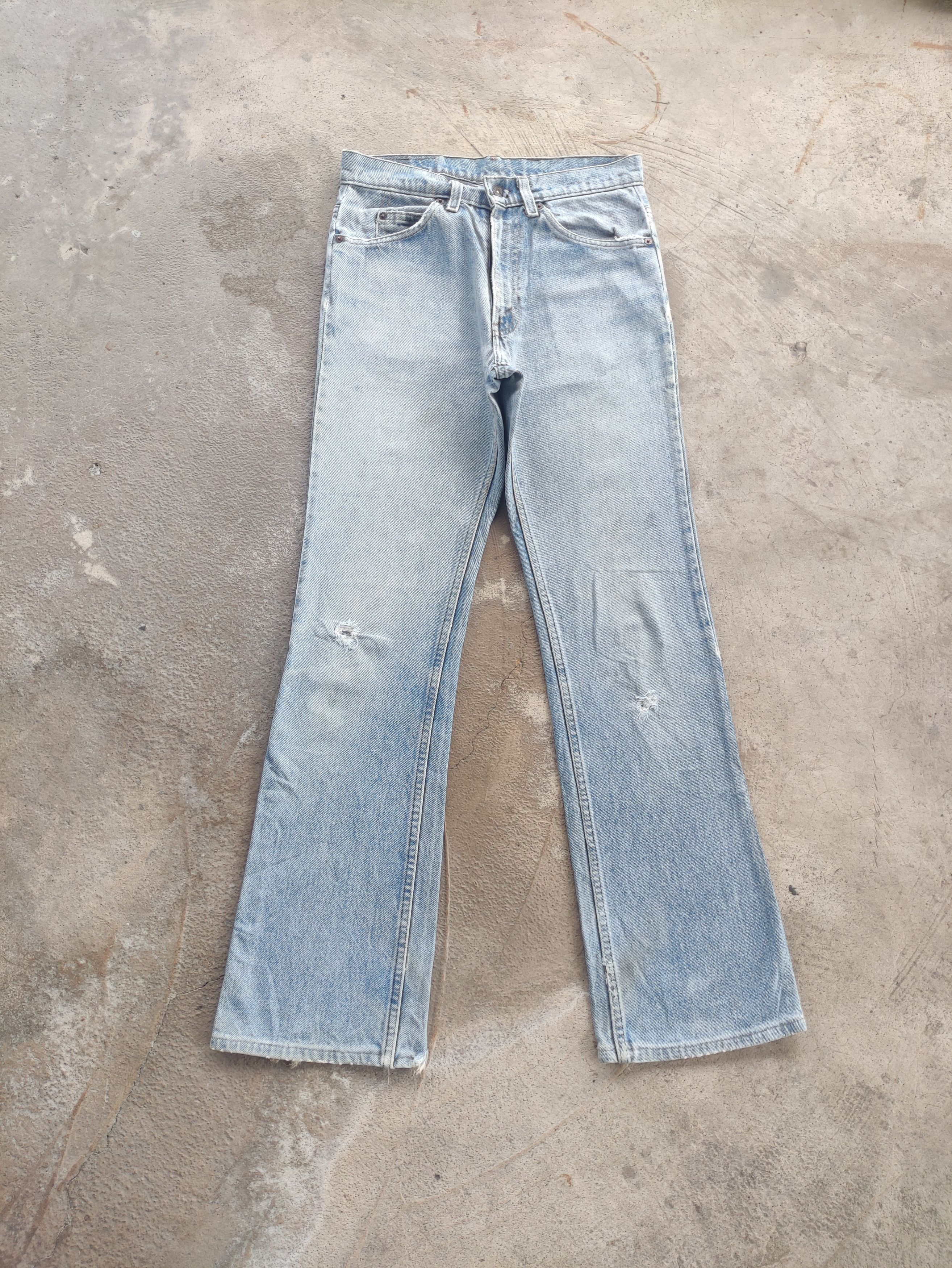 Levi's Vintage Levis Flare Jean Distressed Faded Denim Pants Size US 30 / EU 46 - 1 Thumbnail