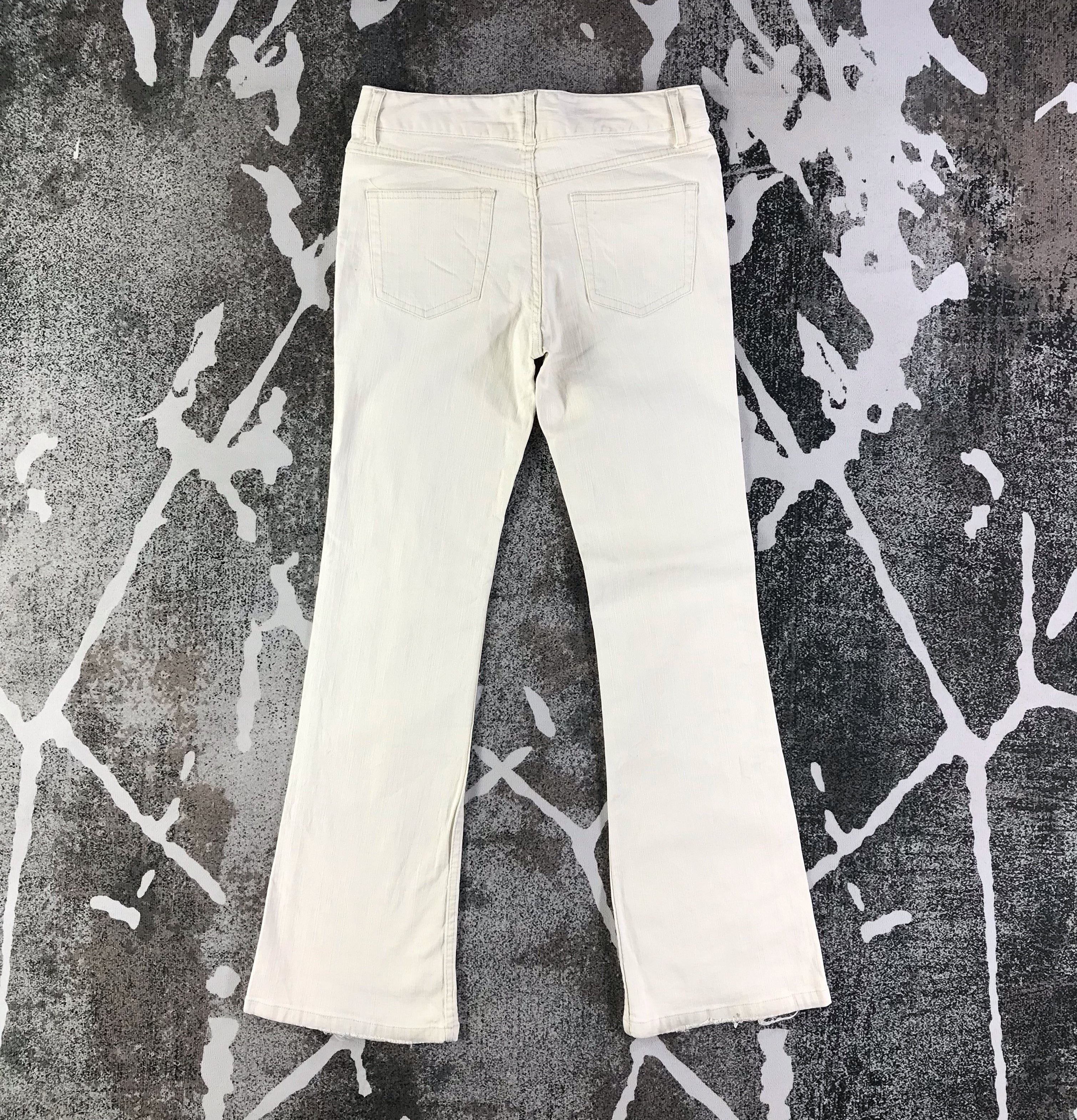 Japanese Brand Japanese Brand Browdwin White Jeans Flare Denim KJ1625 Size 27" / US 4 / IT 40 - 2 Thumbnail
