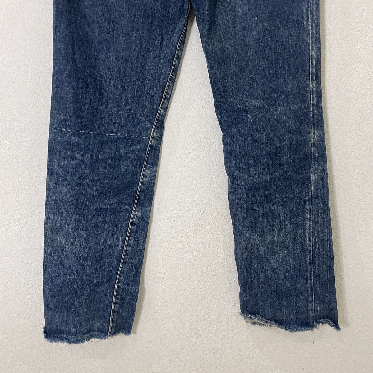 Japanese Brand Vintage 90s Big-Wyler Distressed Denim Workwear Jeans Size 29" - 10 Thumbnail