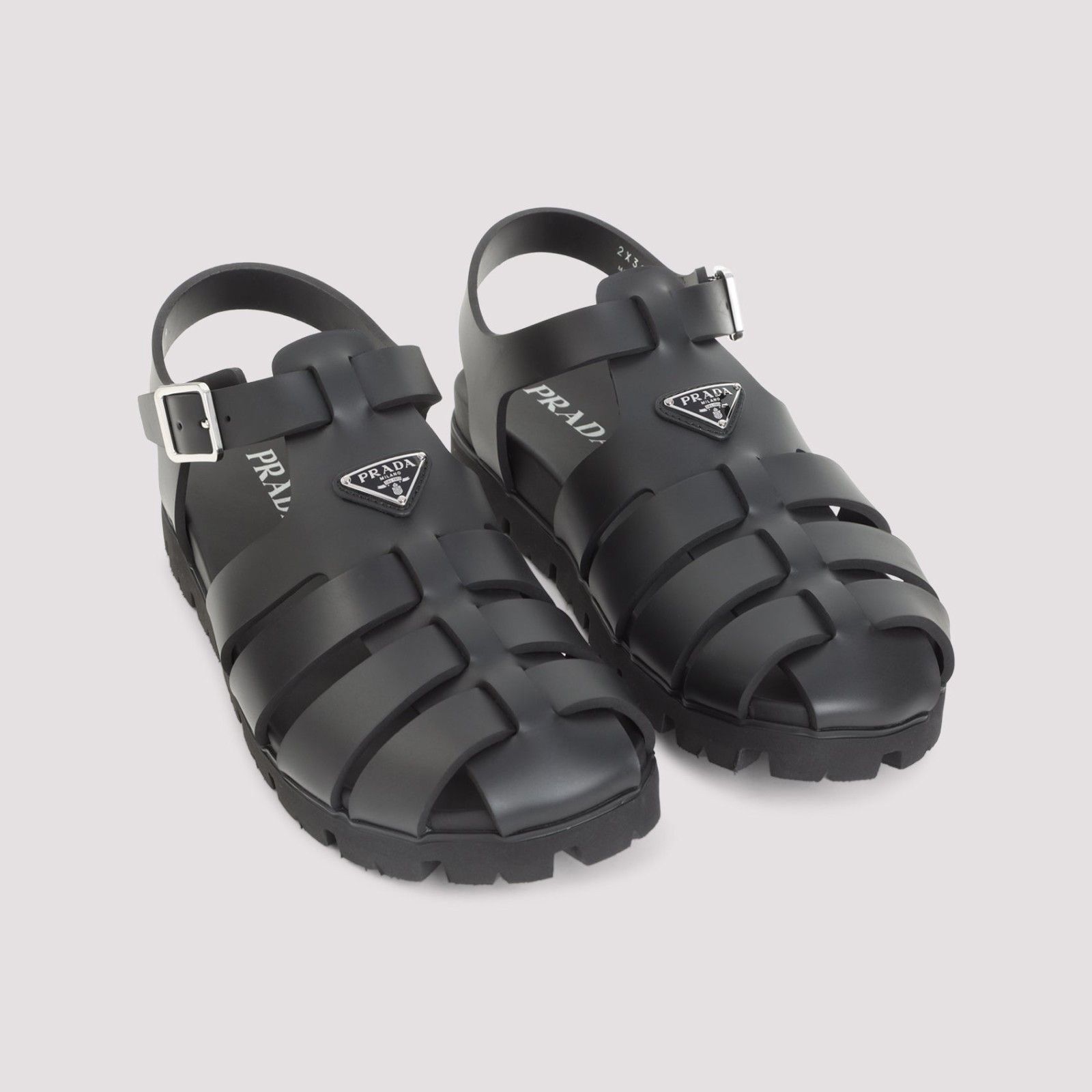 Prada PRADA Black Sandals New And Authentic (Men's size:9;) Size US 9 / EU 42 - 5 Thumbnail