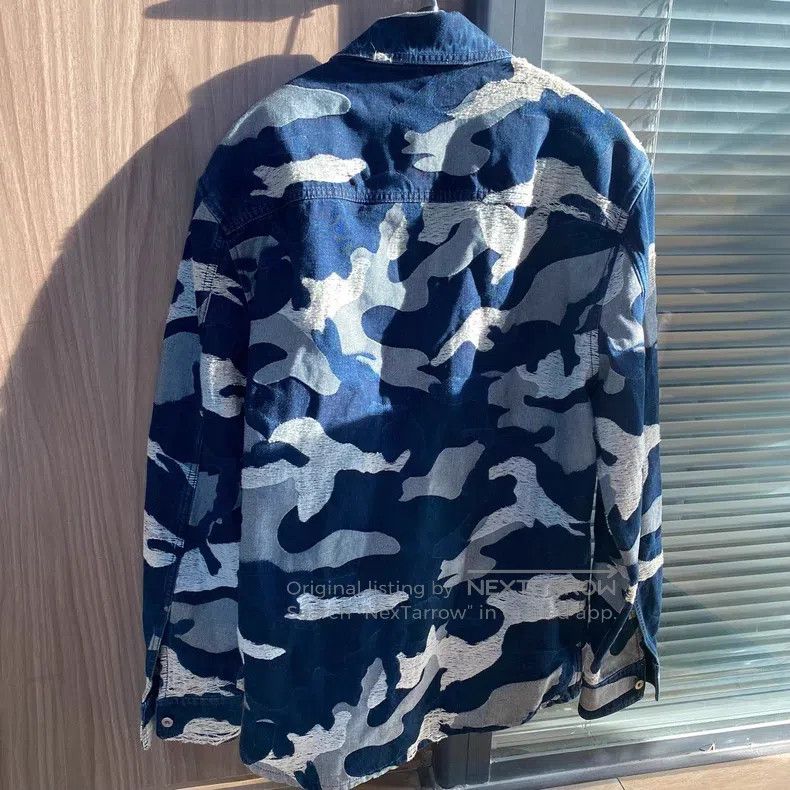 Valentino Valentino Denim jacket embroidered camouflage Size US S / EU 44-46 / 1 - 2 Thumbnail