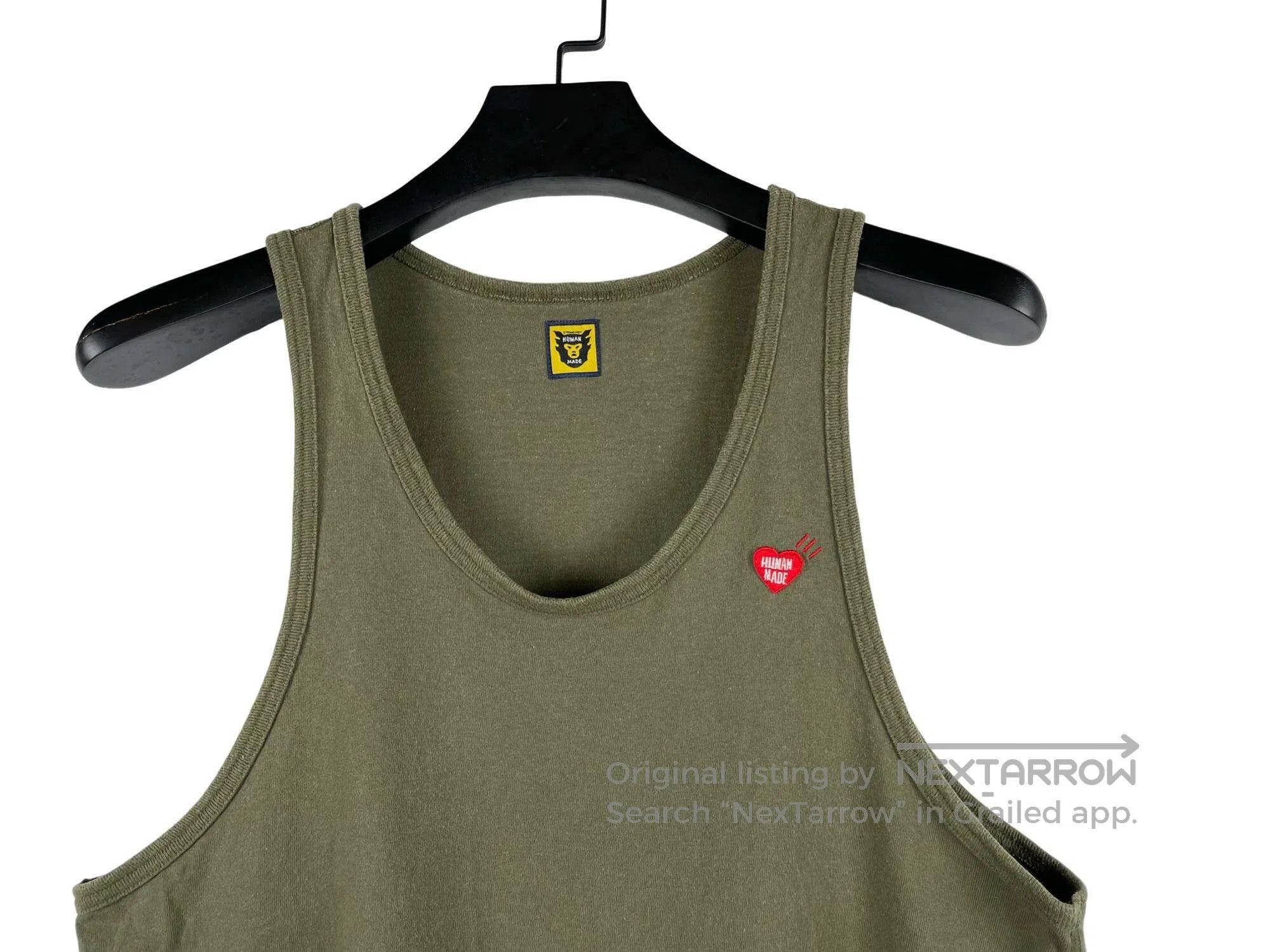 Human Made Human Made Military Green Heart Pattern Vest Size US M / EU 48-50 / 2 - 3 Thumbnail