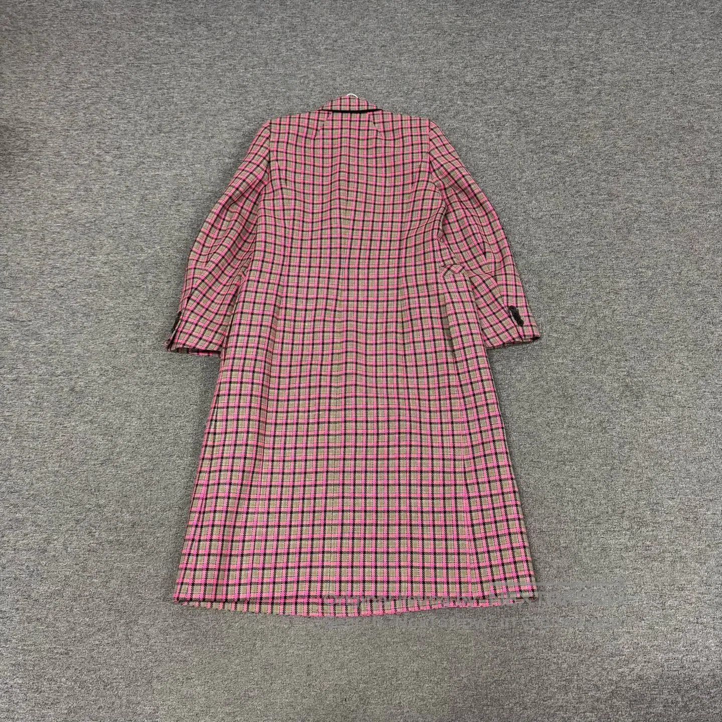Balenciaga Balenciaga Double-Breasted Plaid Coat. Size S / US 4 / IT 40 - 2 Thumbnail