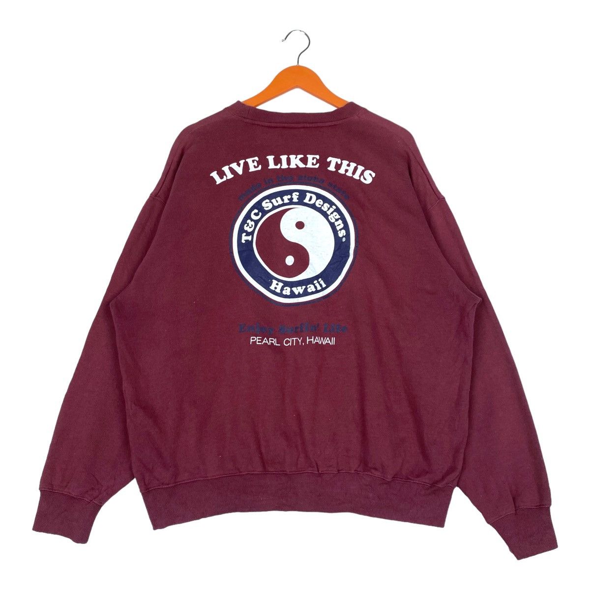 Designer × Vintage T&C Surf Design Sweatshirt Crewneck Pullover Jumper Size L Size US XL / EU 56 / 4 - 1 Thumbnail