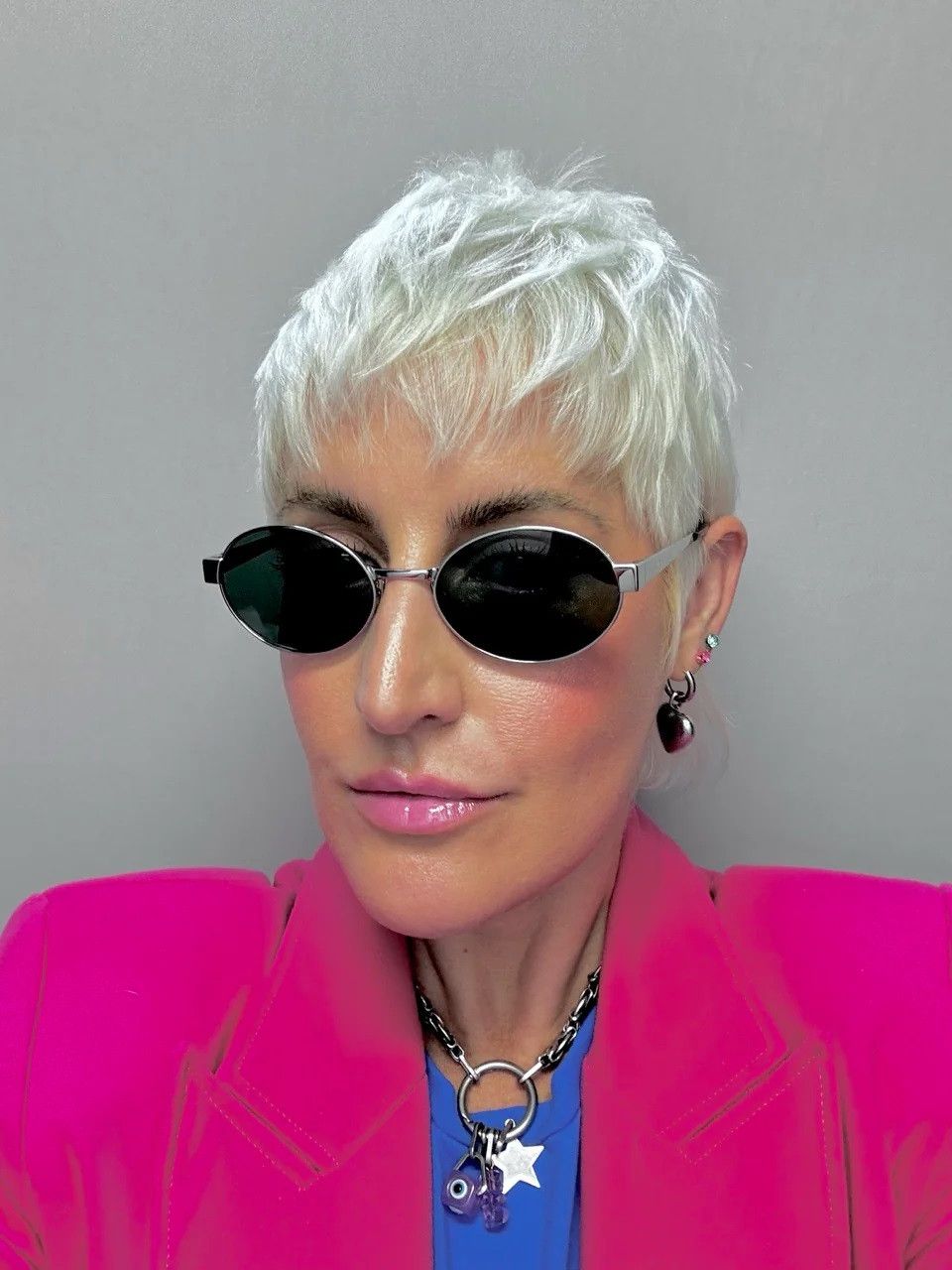 Saint Laurent Paris Saint Laurent Women Sunglasses Oval SL692 002 BRAND NEW Size ONE SIZE - 13 Thumbnail