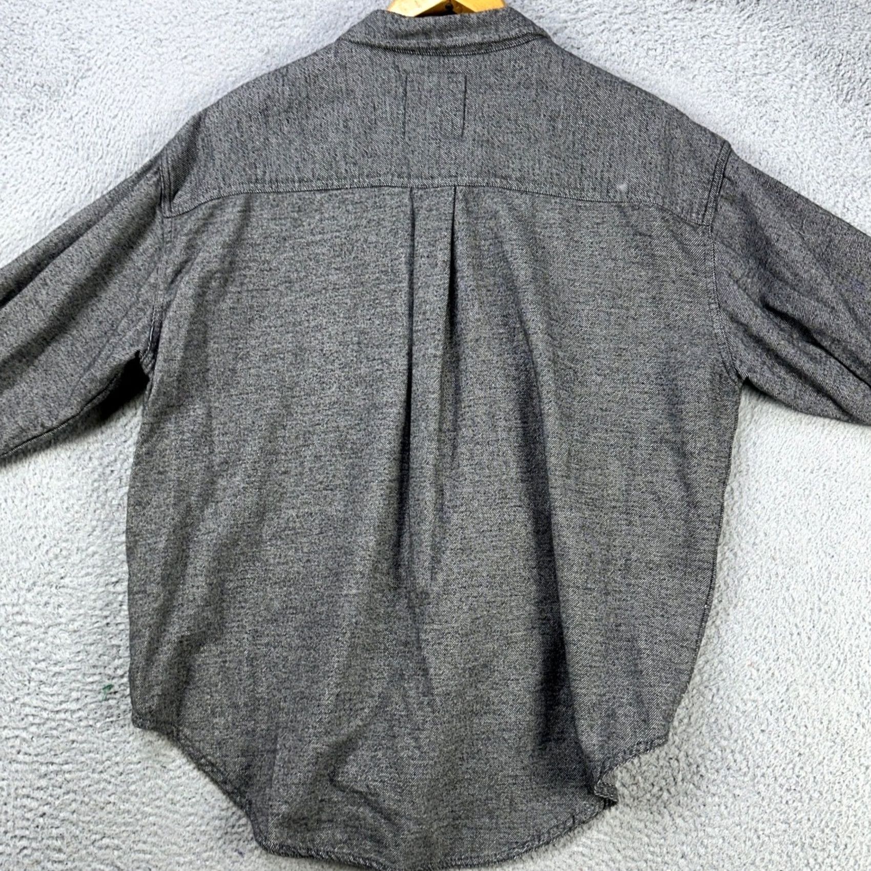 Vintage Aerie Flannel Shirt Womens Small Gray Long Sleeve Pocket Cotton Button Up Casual Size S / US 4 / IT 40 - 2 Thumbnail