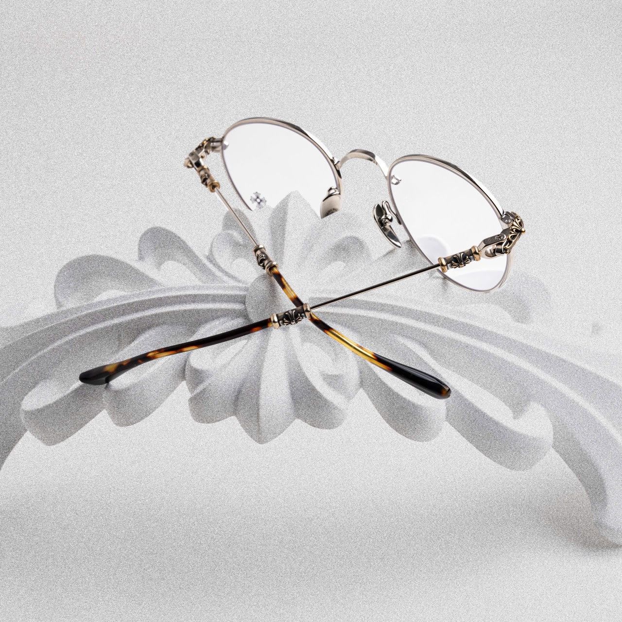 Chrome Hearts CHROME HEARTS BUBBA - A SHINY SILVER - PLASTIC GLASSES Size ONE SIZE - 7 Thumbnail
