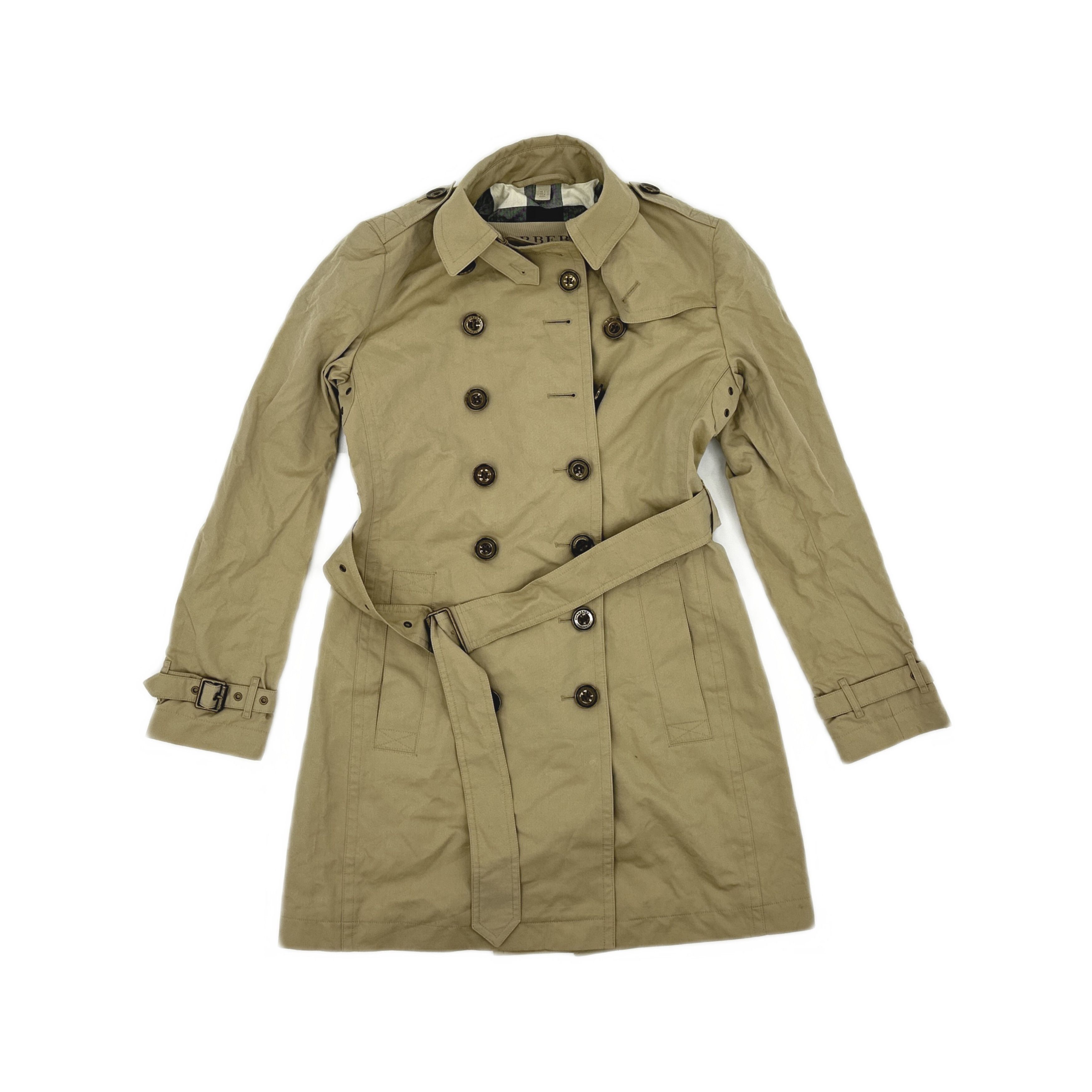 Burberry Burberry Brit Classic Trench Coat Size US 4 Size S / US 4 / IT 40 - 1 Thumbnail