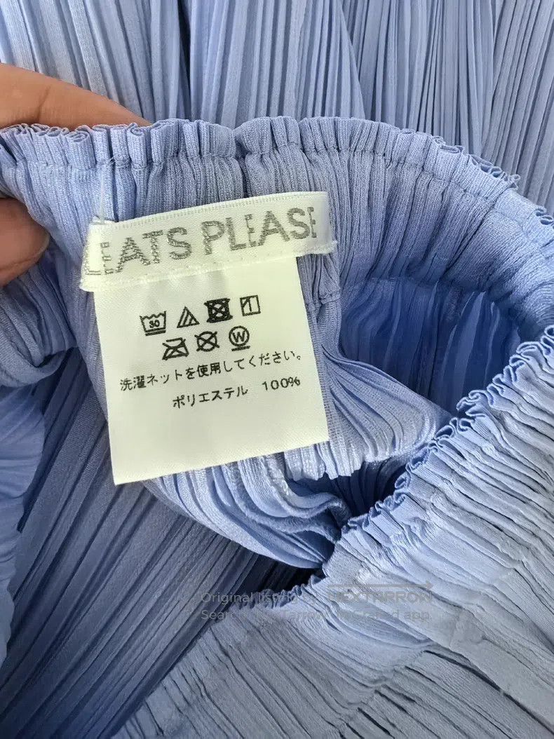 Issey Miyake Issey Miyake size:3 Light Blue-Purple Trousers Size 31" - 7 Thumbnail