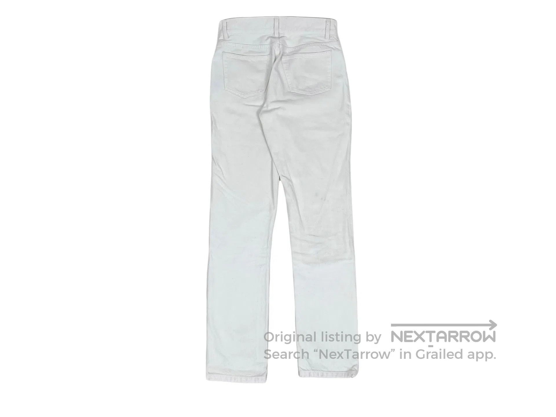 Balenciaga Balenciaga External Label White Straight Jeans Size US 26 / EU 42 - 2 Thumbnail