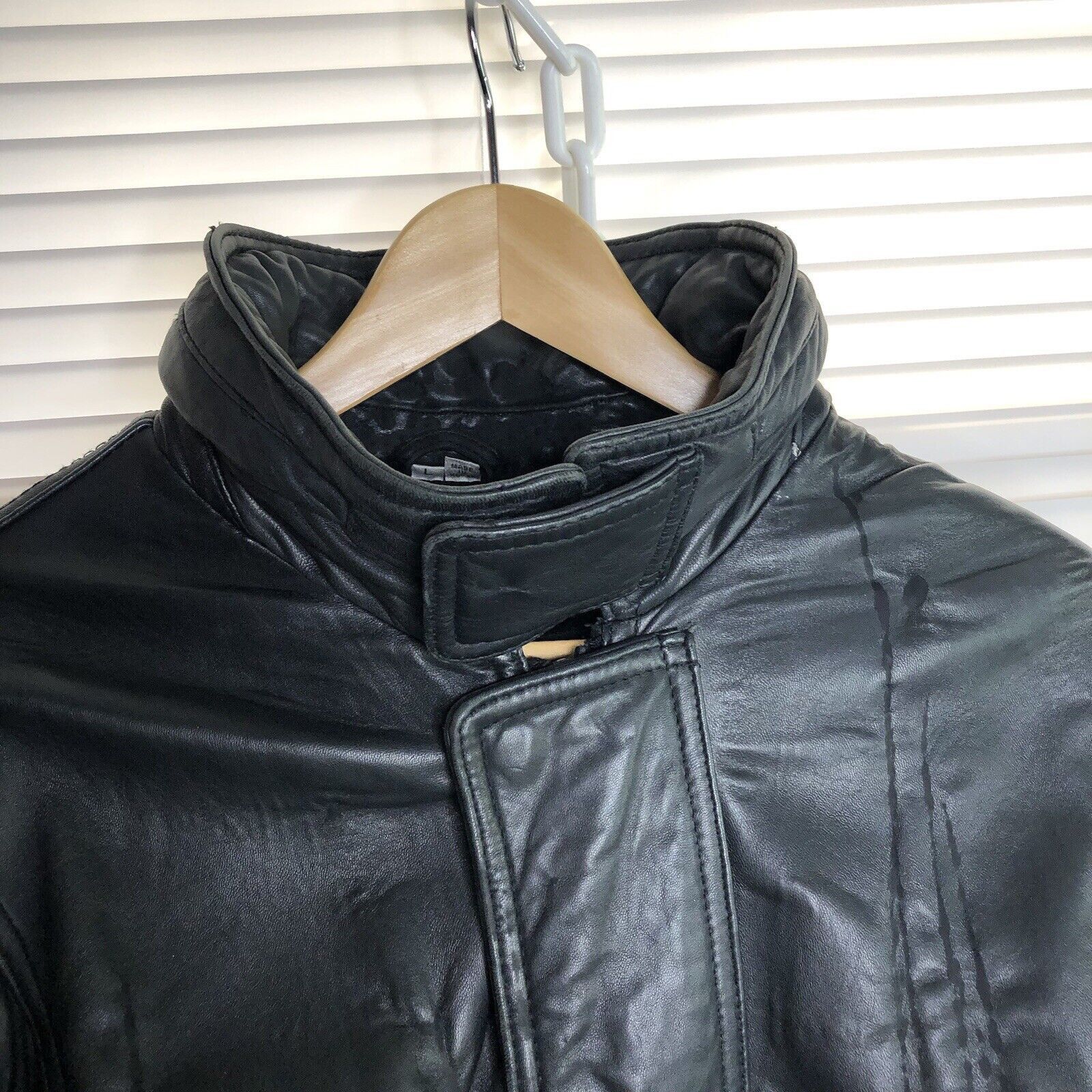 Andrew Marc Andrew Marc Black Soft Leather Jacket Sz L Elbow Patches Size US L / EU 52-54 / 3 - 17 Thumbnail