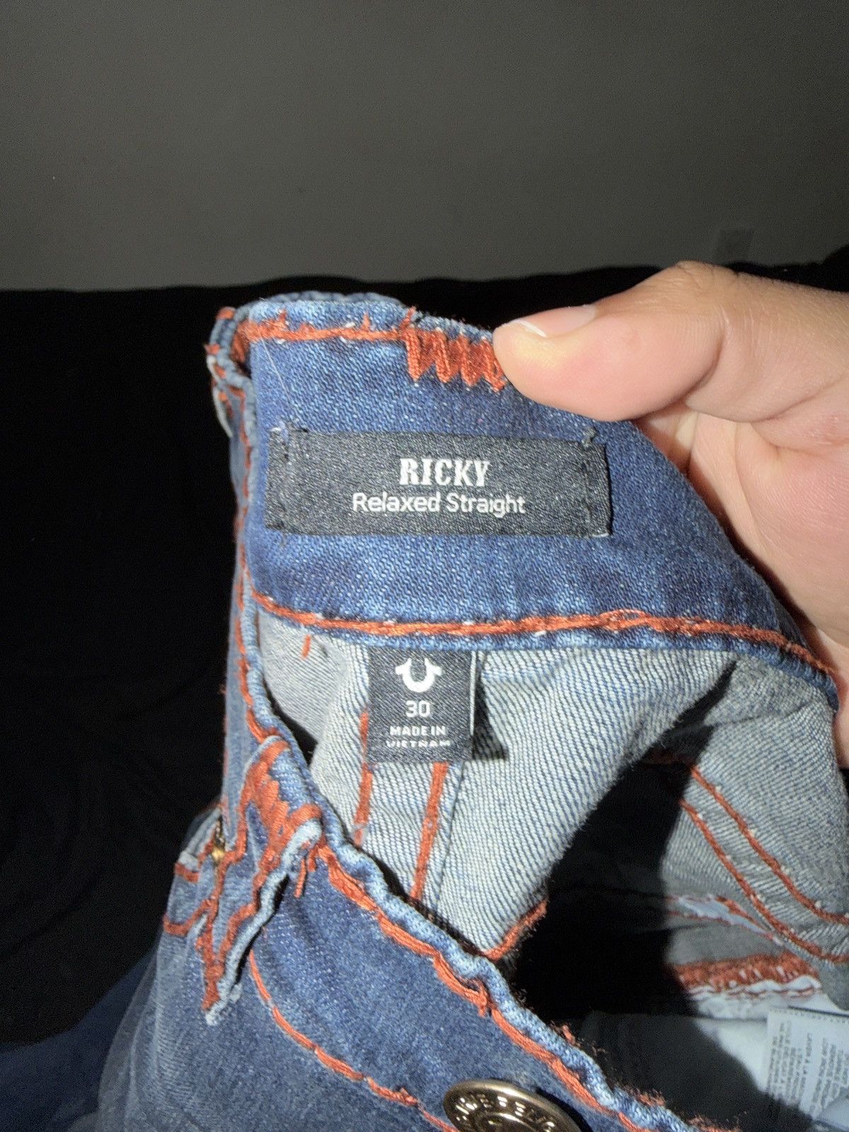 True Religion True religion demin with brown stitching Size US 30 / EU 46 - 4 Thumbnail