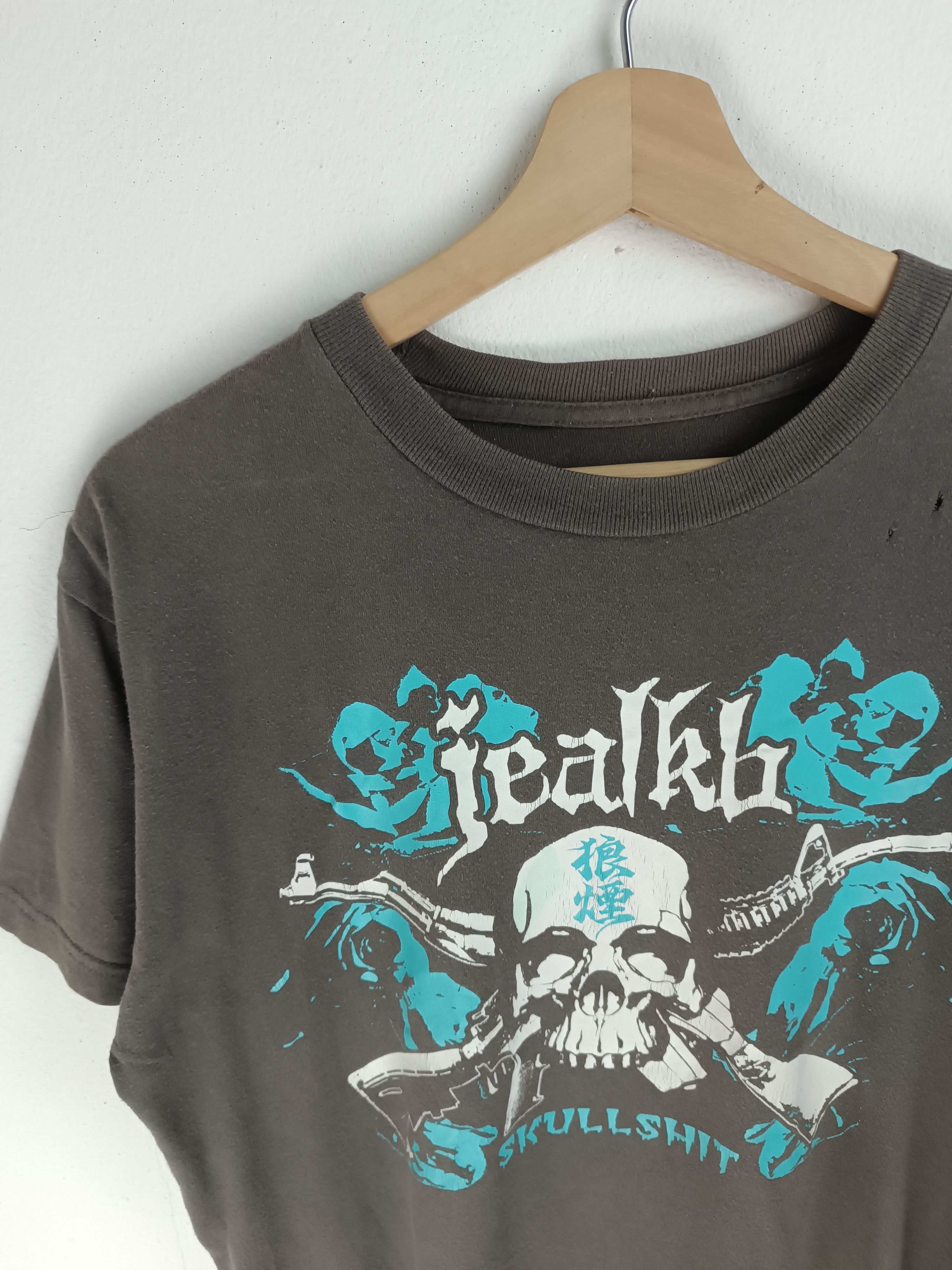 Band Tees THRASHED FADED VINTAGE JEALKB SKULLSHIT PUNK METAL GRUNGE Size US M / EU 48-50 / 2 - 6 Thumbnail