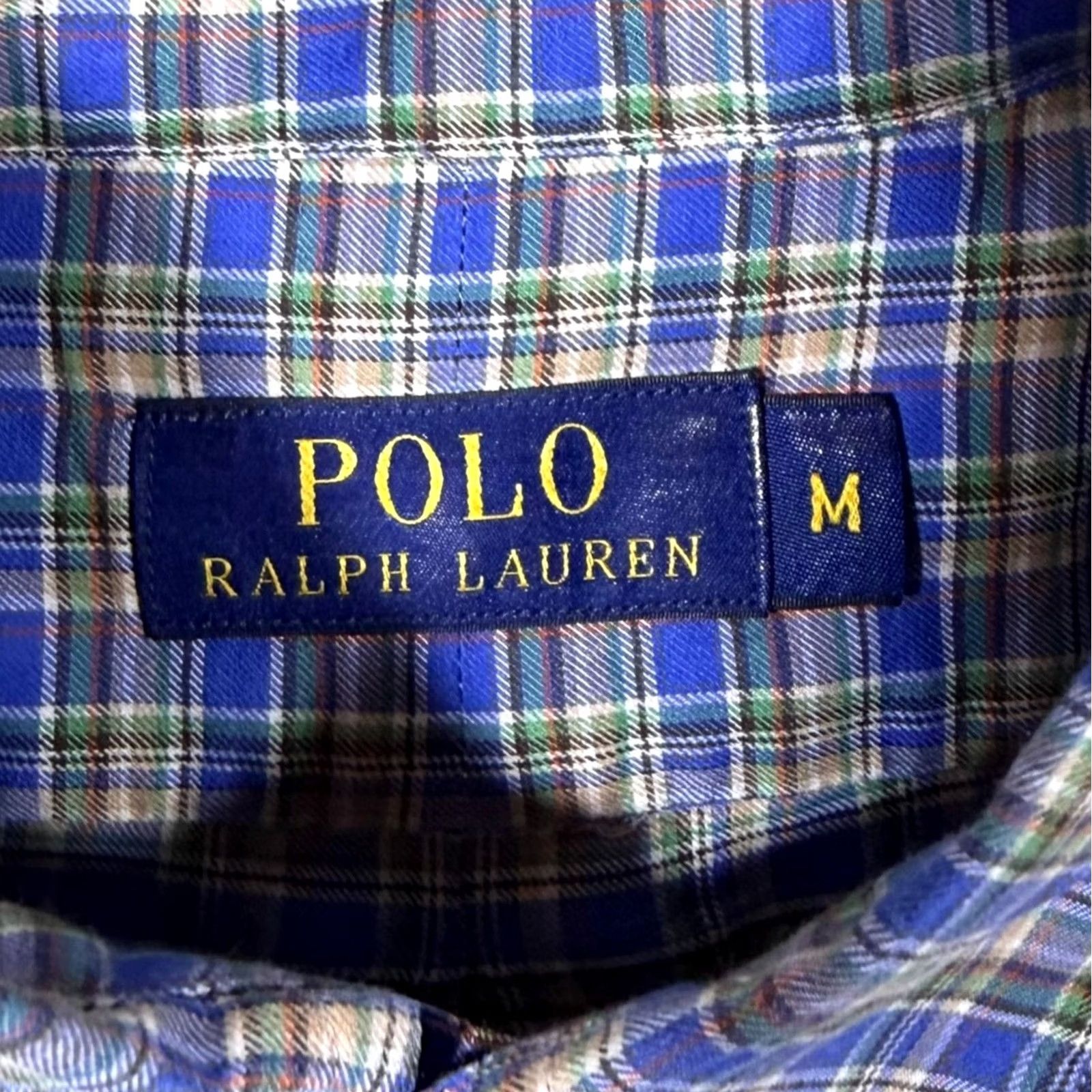 Polo Ralph Lauren Polo Ralph Lauren Blue Multi Check Long Sleeve Button-Down Cotton Shirt M Size US M / EU 48-50 / 2 - 4 Thumbnail
