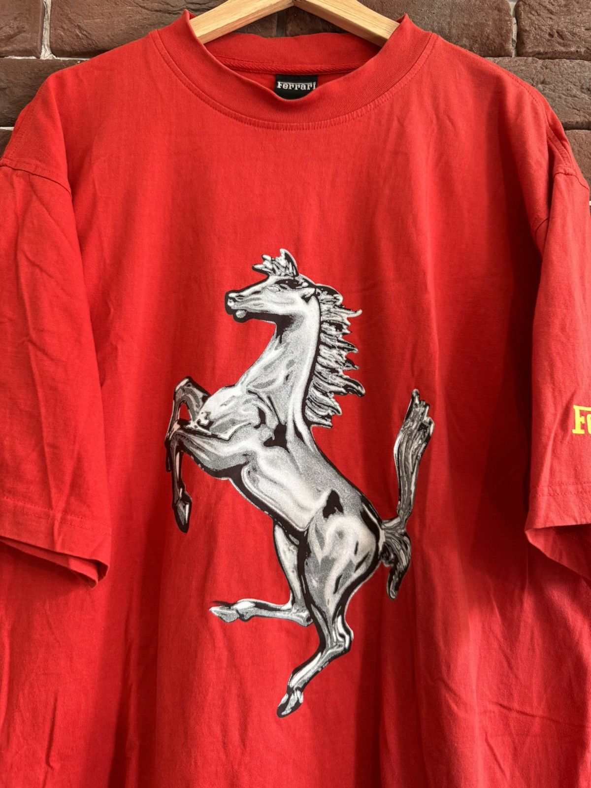 Ferrari Ferrari Vintage 90s Red Tshirt Schumacher Rare Hype Racing Size US XL / EU 56 / 4 - 4 Thumbnail