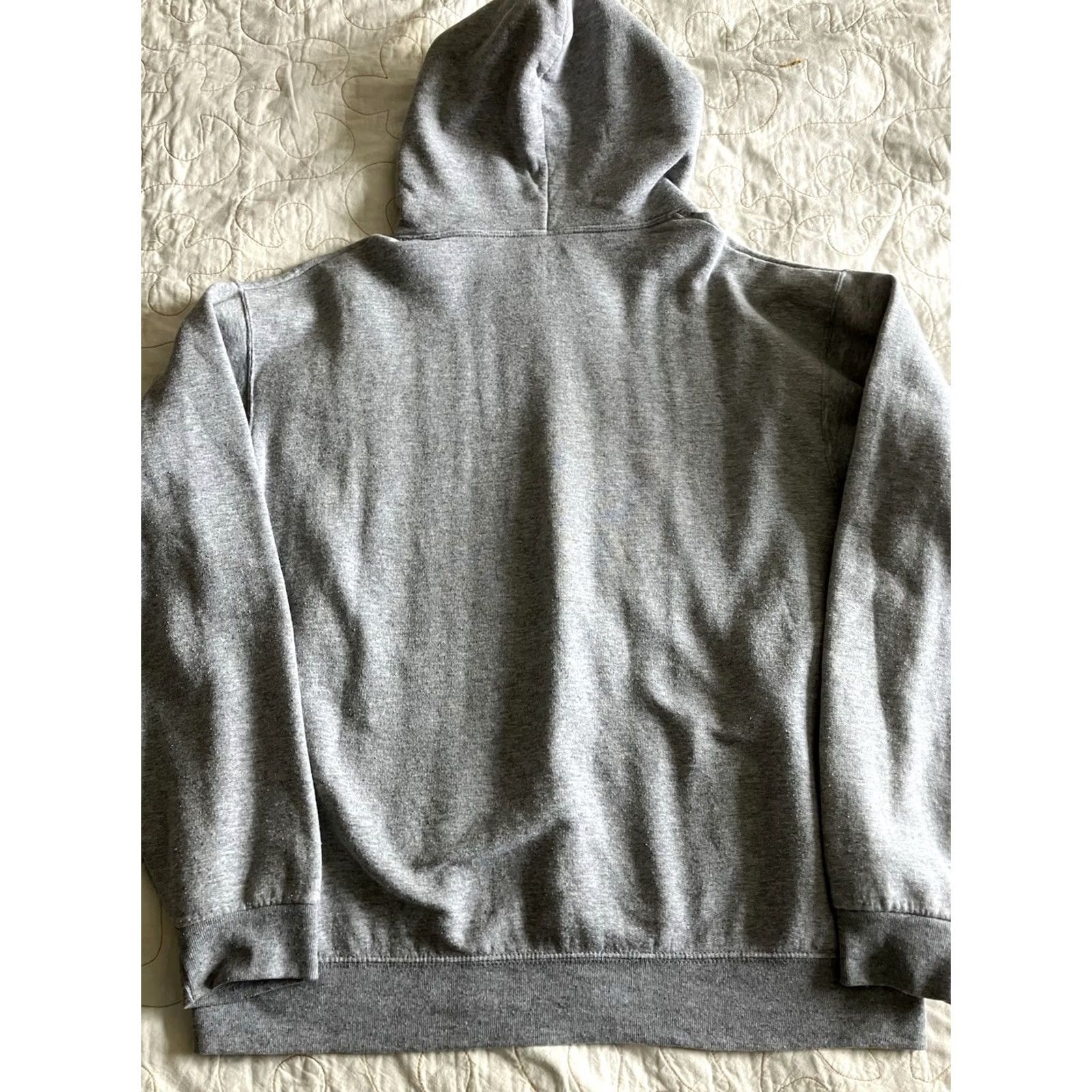 Fruit Of The Loom America's Most Wanted FOTL Hunting Hoodie Pullover Gray L Men's Hooded Pockets Fleece All Seasons Drawstring Size US L / EU 52-54 / 3 - 8 Thumbnail