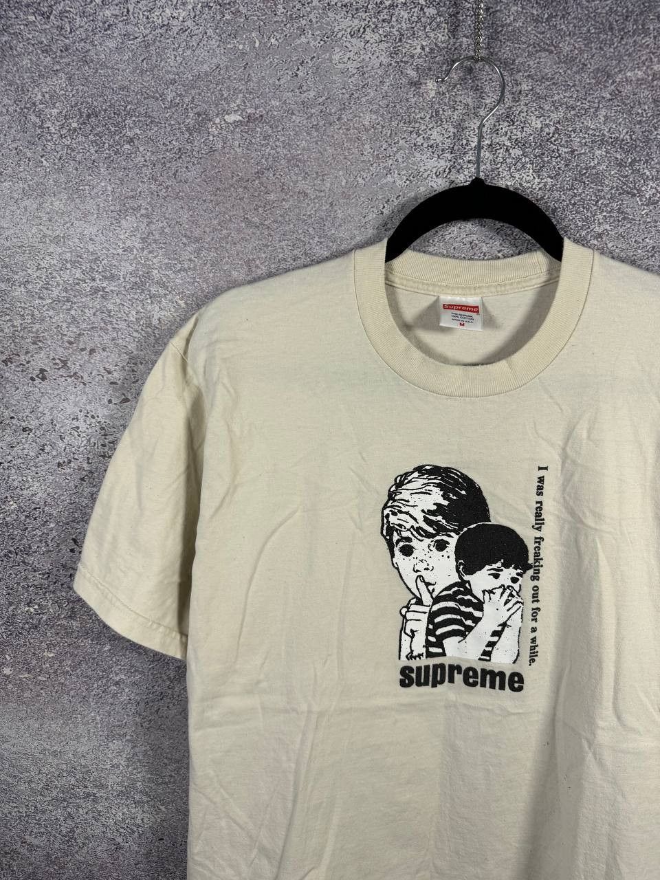Supreme Supreme Freaking Out Tee Beige Medium Authentic Streetwear Size US M / EU 48-50 / 2 - 2 Thumbnail
