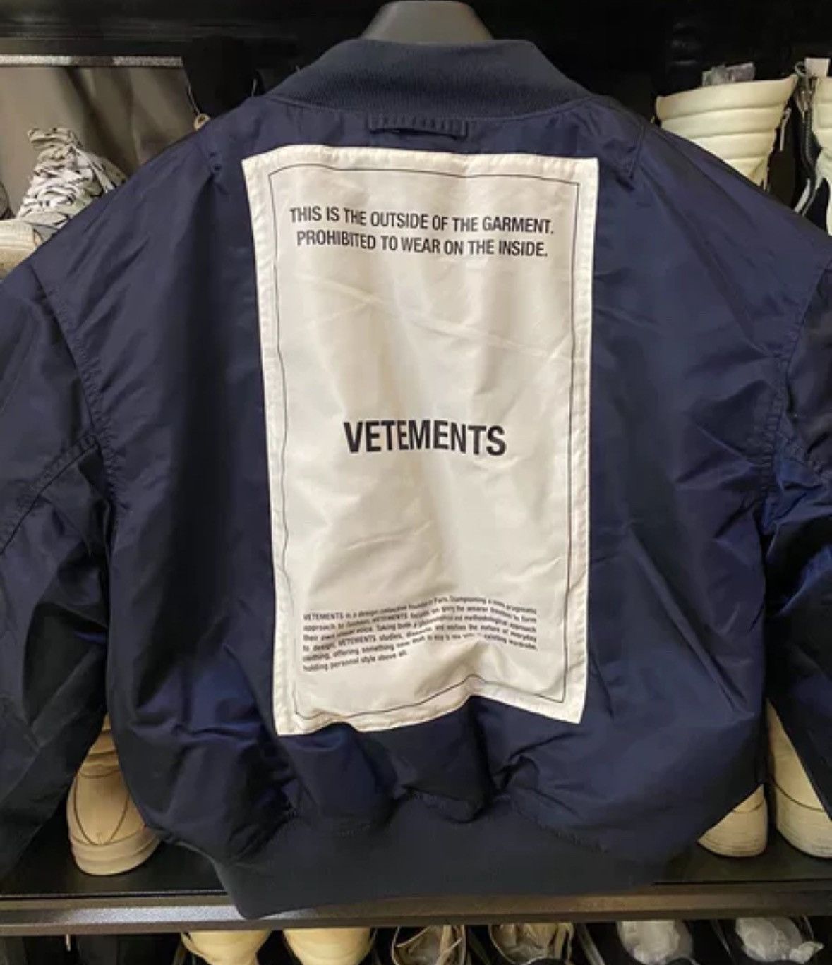 Vetements Vetements alpha s size instructions cotton jacket Size US S / EU 44-46 / 1 - 4 Thumbnail