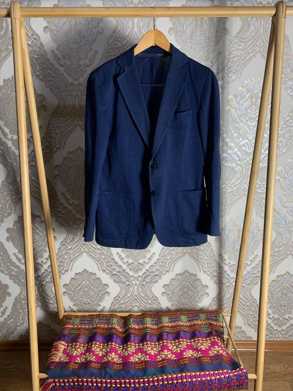 Fruit Of The Loom × Tombolini TOMBOLINI LORO PIANA BLAZER COTTON SUIT FASHION CLASSIC Y2K Size 48S - 1 Thumbnail