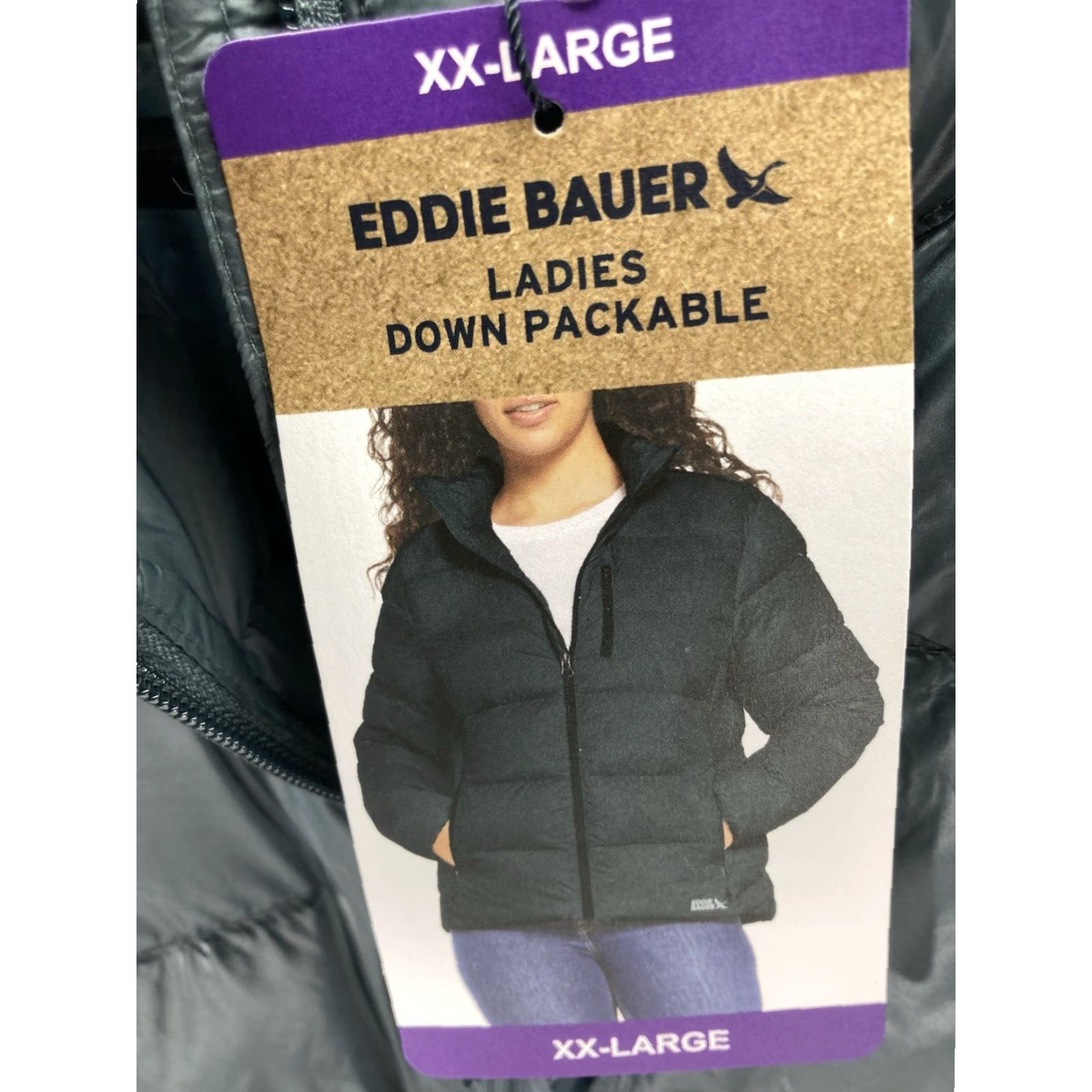 Eddie Bauer Eddie Bauer Down Puffer Jacket Coat Women 2XL Blue Packable Full Zip NWT Green Nylon Coat Size XXL / US 16-18 / IT 52-54 - 5 Thumbnail