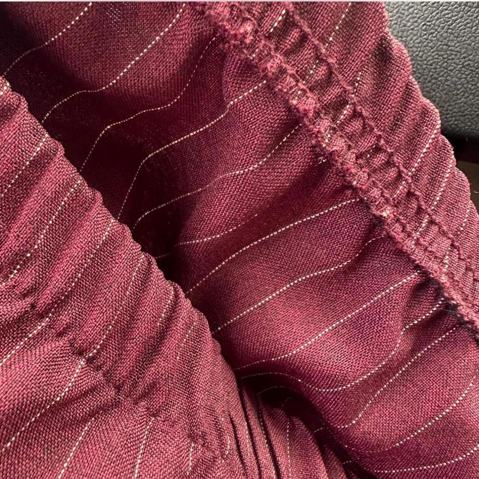 Other Burgundy pinstripe suit vintage Size XXL / US 16-18 / IT 52-54 - 5 Thumbnail