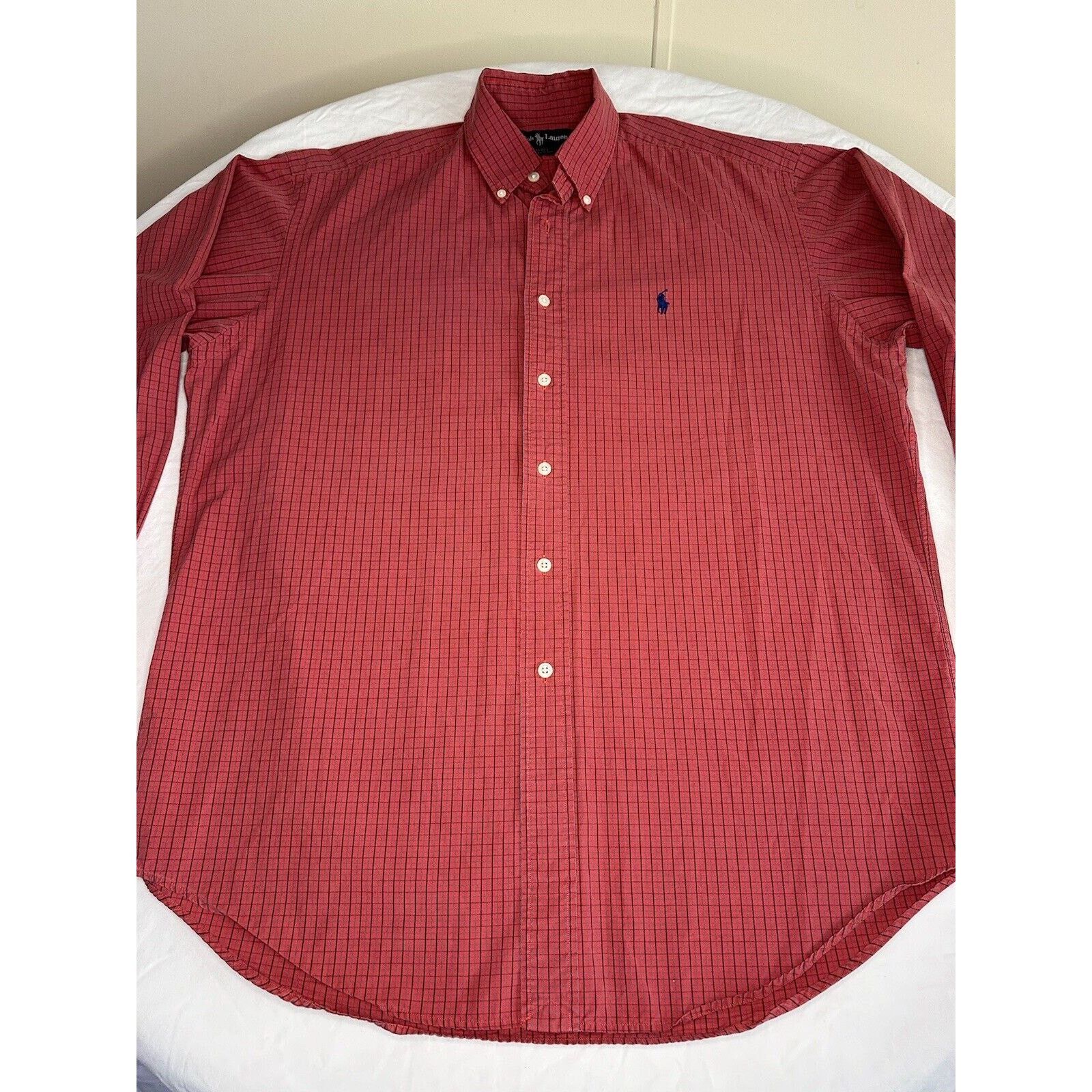 Ralph Lauren Ralph Lauren Button Shirt Blake Medium Red/Blue Check w/Pony Size US M / EU 48-50 / 2 - 4 Thumbnail