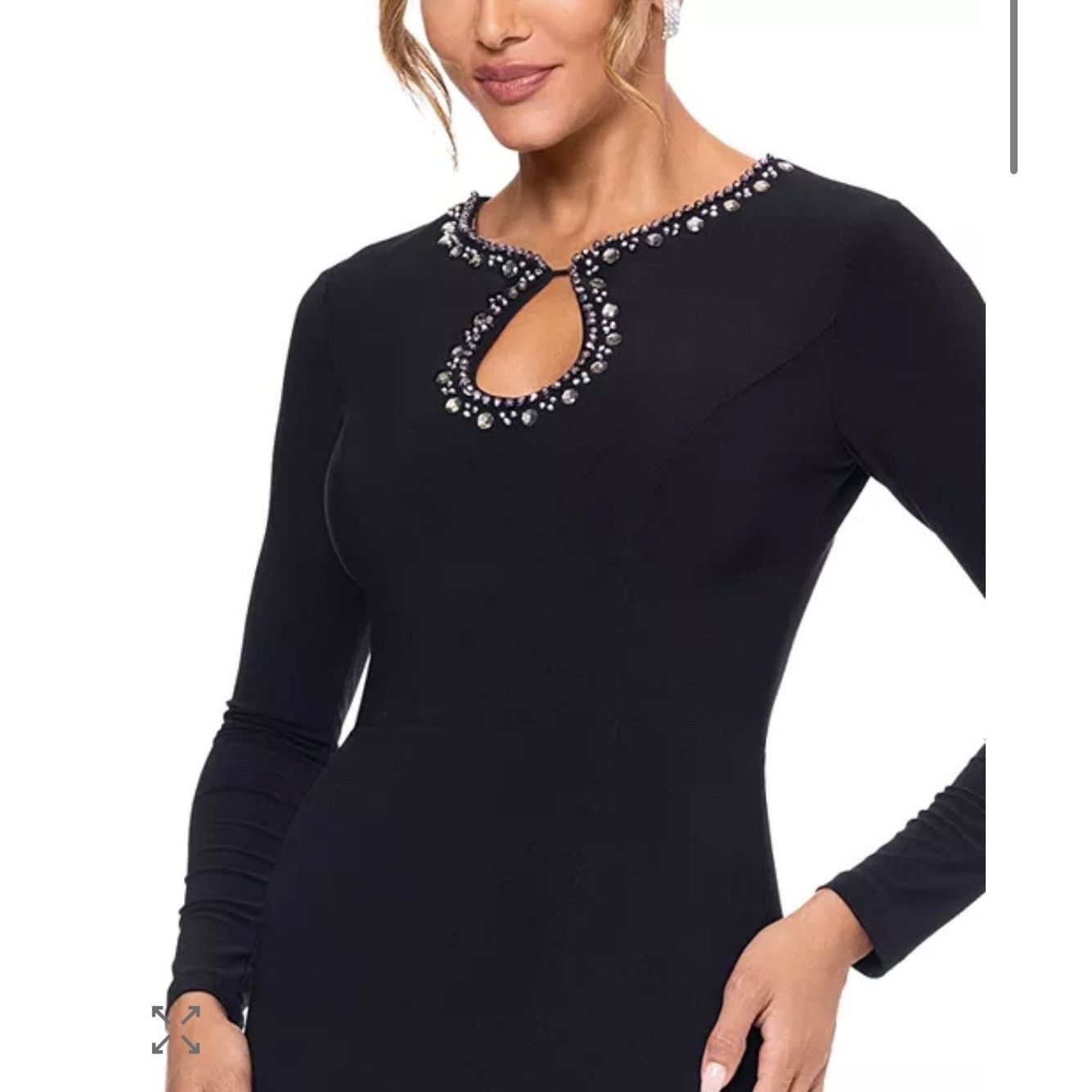 Aqua Formal Bloomingdales Embellished Black Gown NWT Size 2
