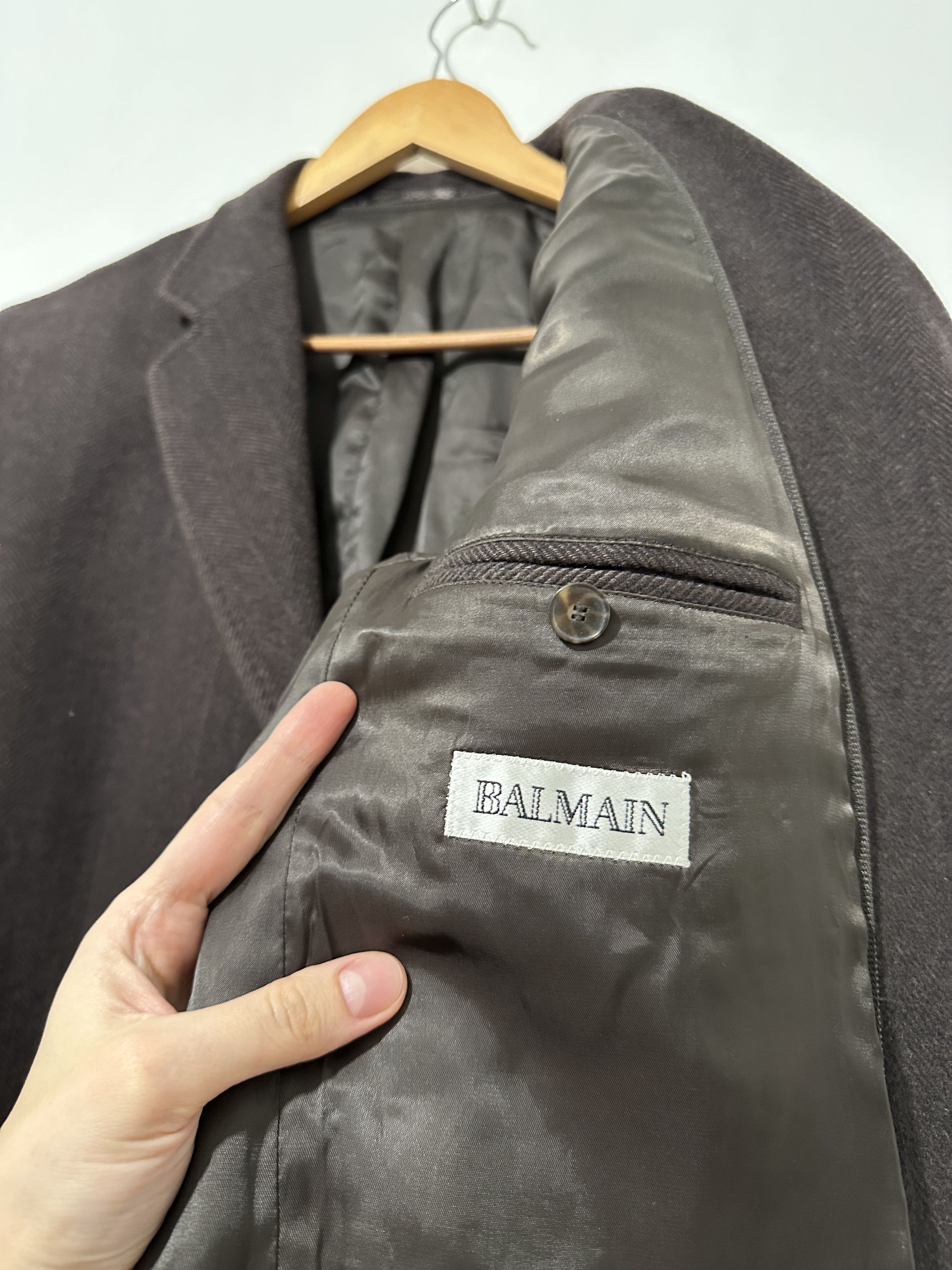 Balmain Balmain Paris Wool Cashmere Classic Overcoat (M-L) Size US L / EU 52-54 / 3 - 4 Thumbnail