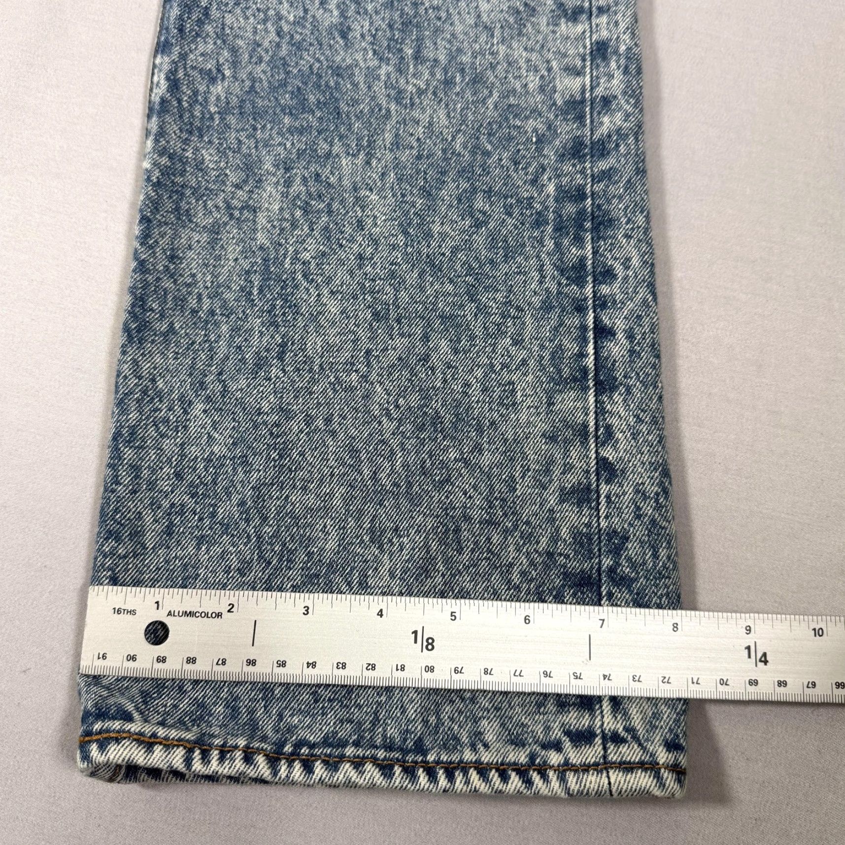 Levi's Levi's 501 Jeans Mens 33x34 Acid Wash Blue Straight Fit Denim Pants Western Work Size US 33 - 6 Thumbnail