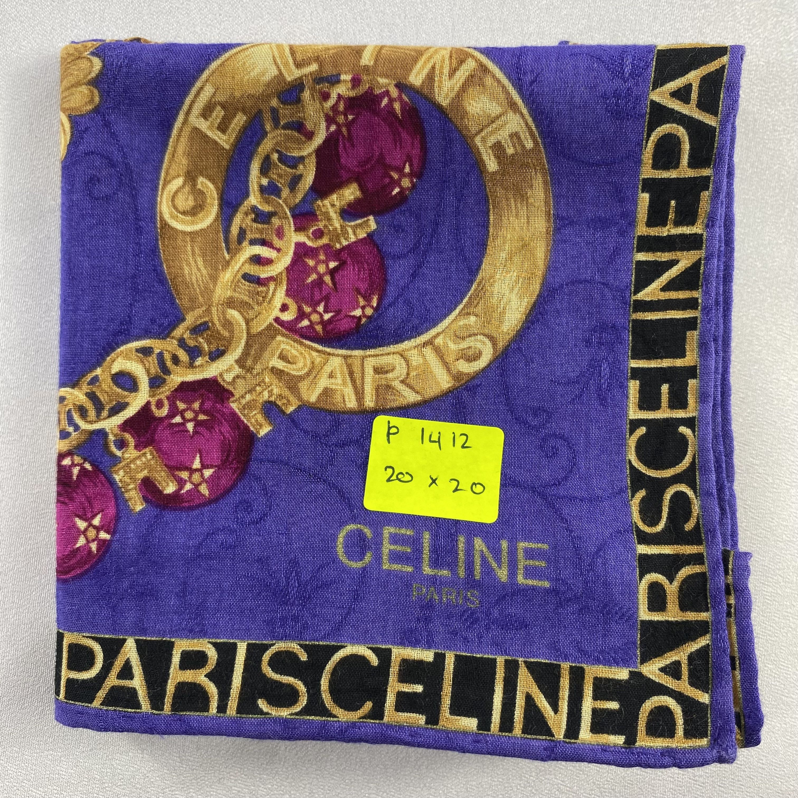 Celine × Vintage Celine Handkerchief / Neckerchief / Bandana-P1412 Size ONE SIZE - 5 Thumbnail