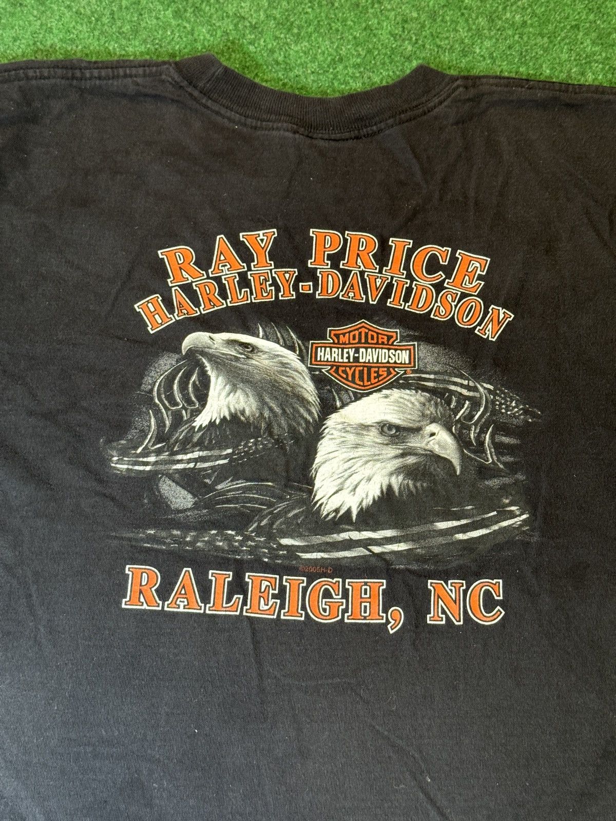 Harley Davidson Y2K Harley Davidson Raleigh North Carolina Biker T Shirt Size US XL / EU 56 / 4 - 7 Thumbnail