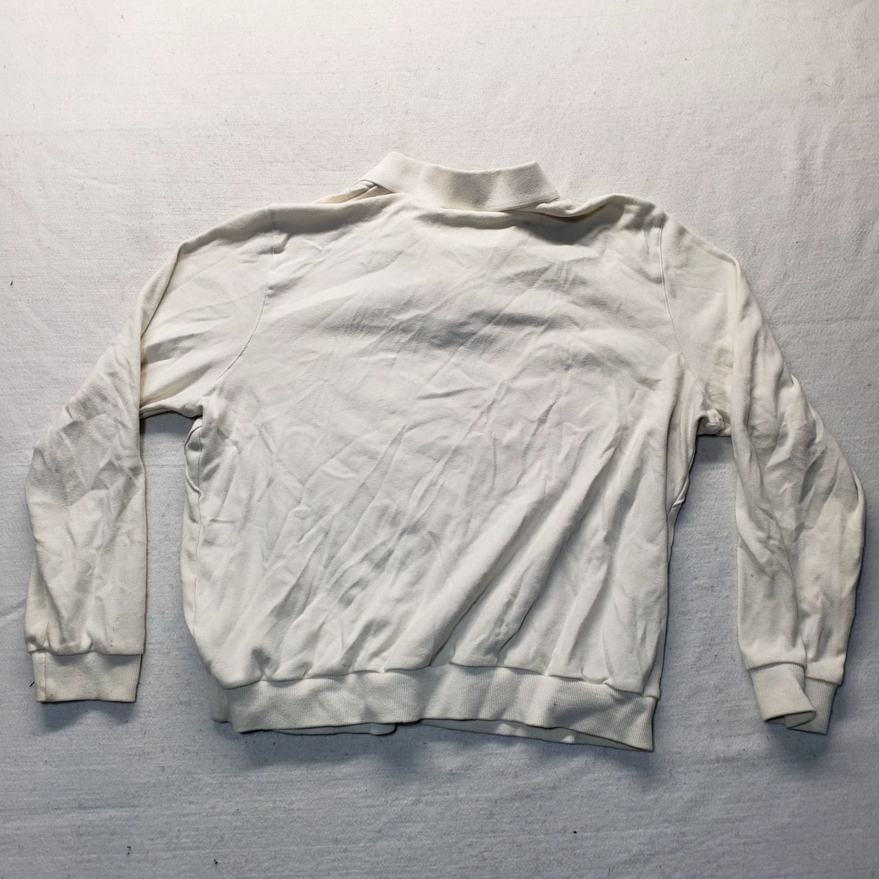 Vintage VINTAGE Alfred Dunner Women's Sweater Top 1/4 Zip Floral White Size Large Girl Size L / US 10 / IT 46 - 8 Thumbnail