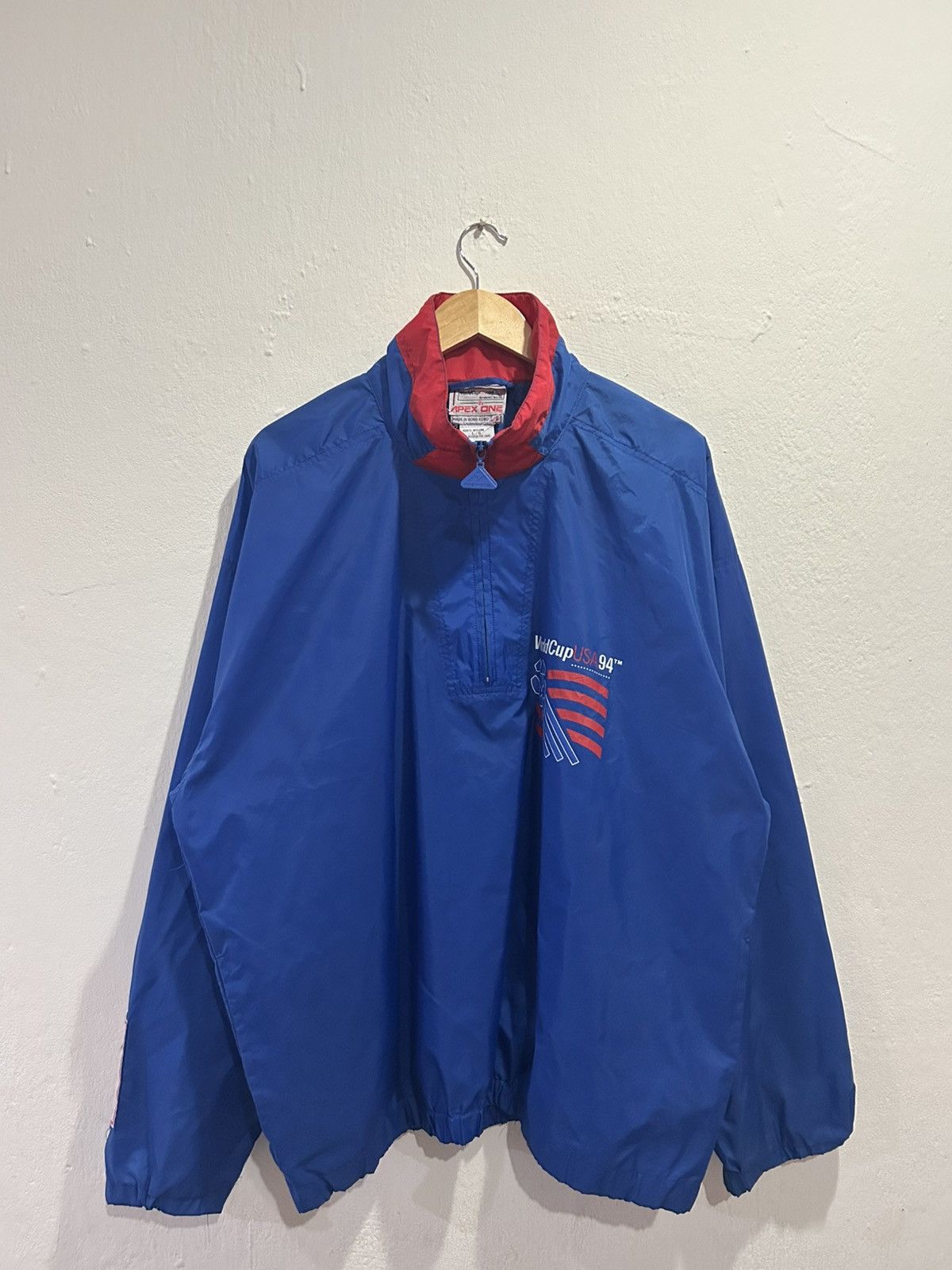 Apex Vintage Apex World Cup 1994 Nylon Windbreaker Size US L / EU 52-54 / 3 - 1 Thumbnail
