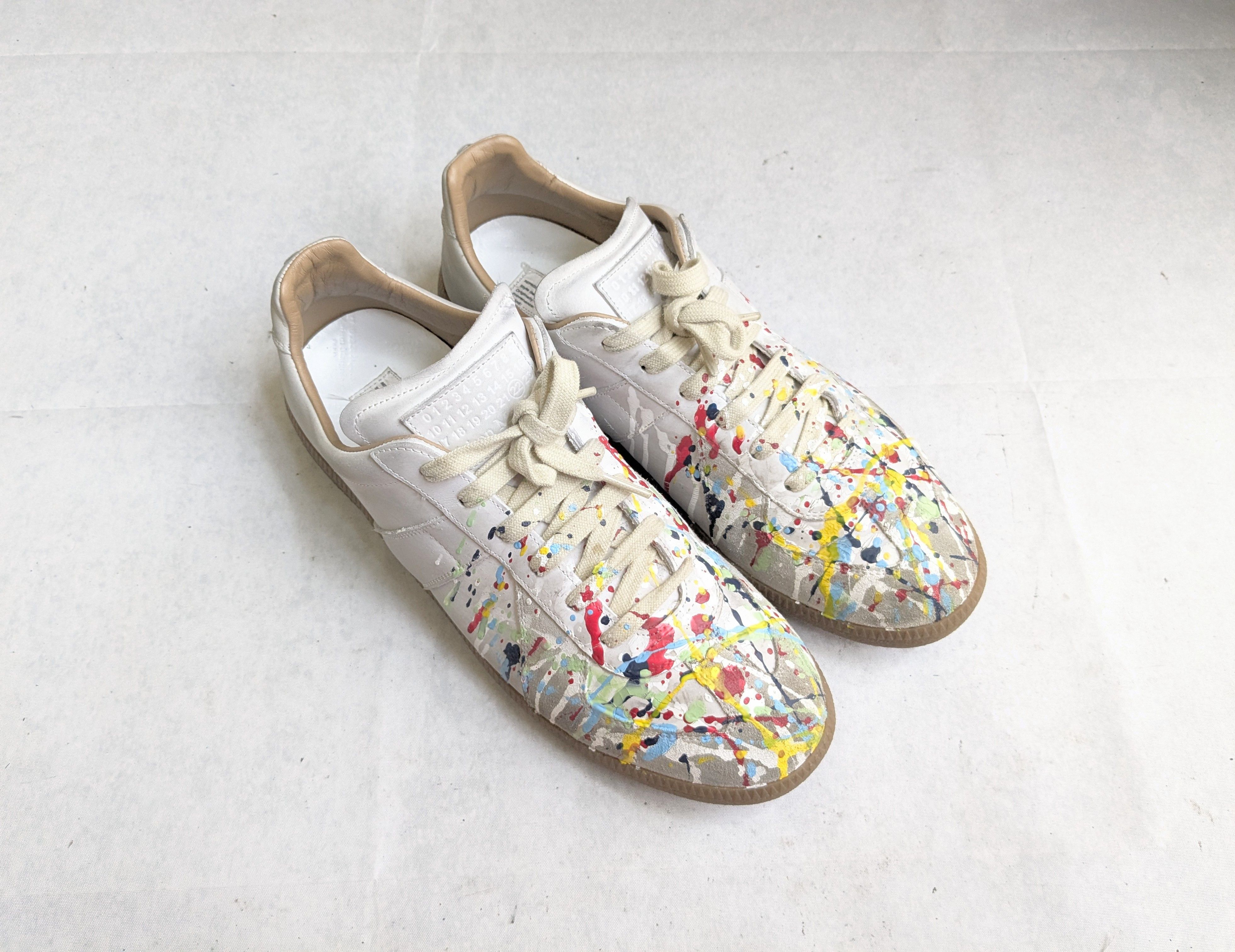 Maison Margiela maison margiela paint splatter gat replica 11.5 44.5 Size US 11.5 / EU 44-45 - 4 Thumbnail