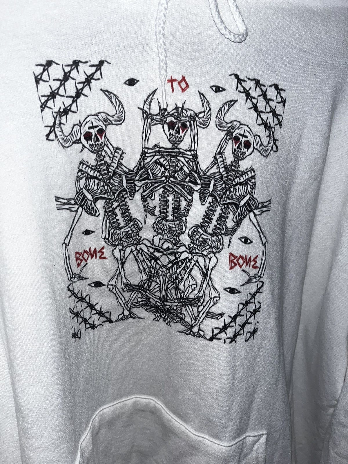 Other custom print bone to bone hoodie Size US XXL / EU 58 / 5 - 2 Thumbnail