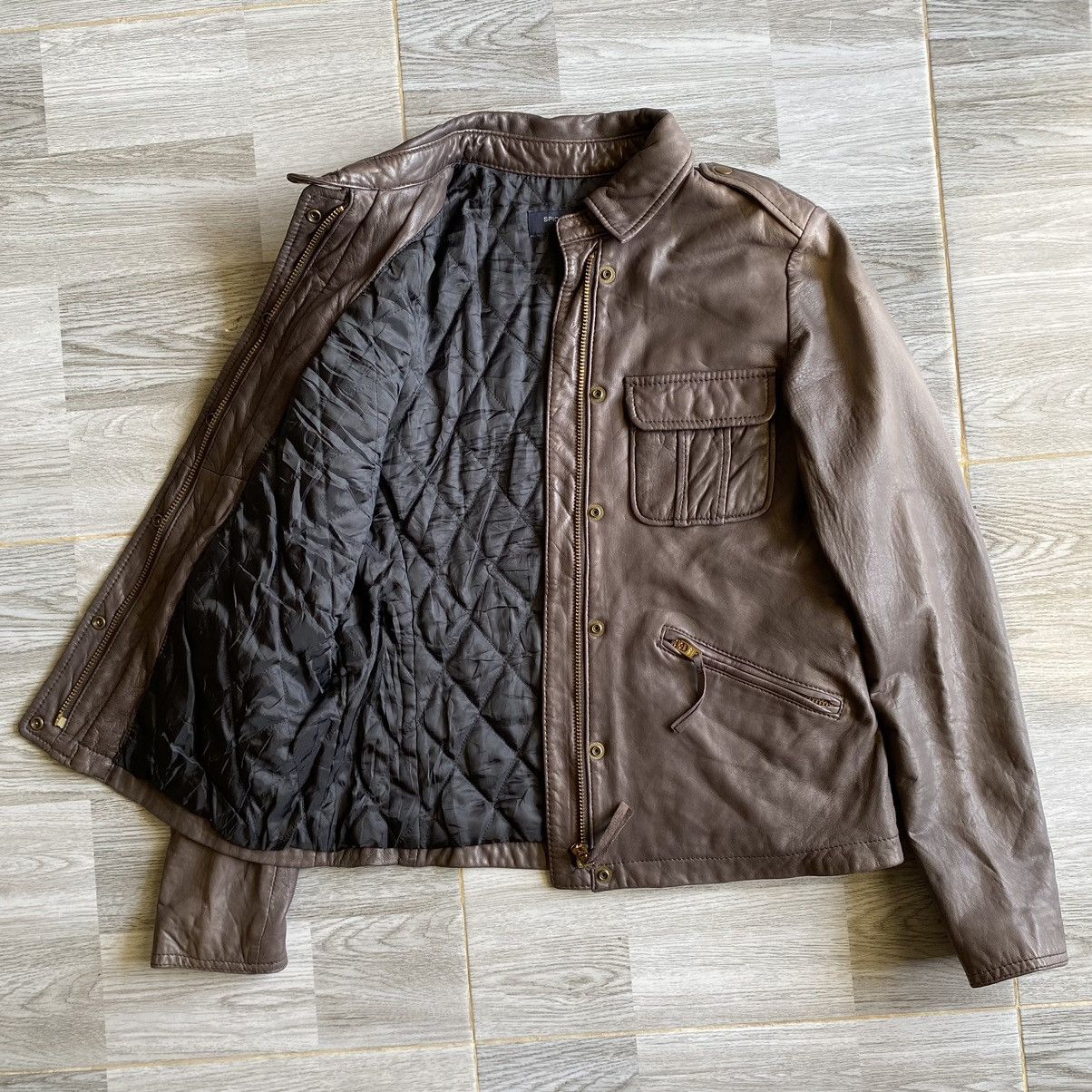 Japanese Brand Spickand Span Crop Leather Jacket Size S / US 4 / IT 40 - 3 Thumbnail