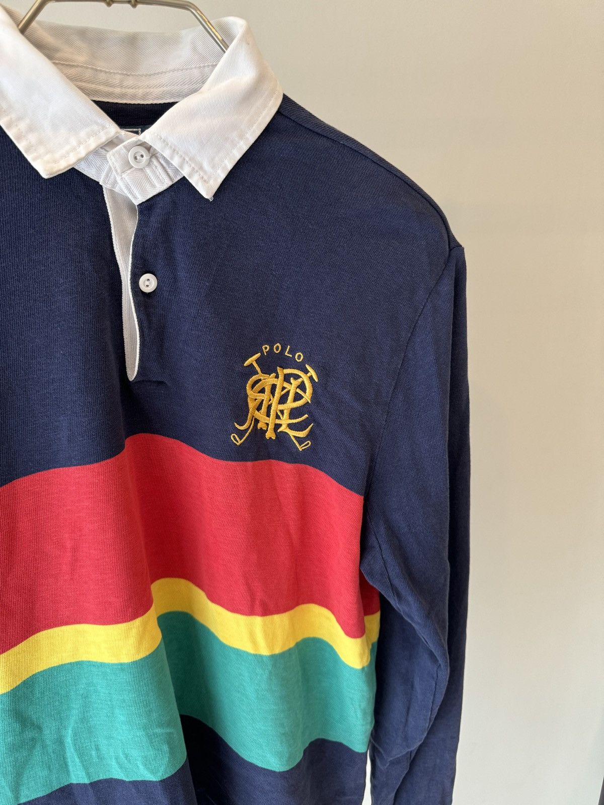 Polo Ralph Lauren Ralph Lauren Vintage Rugby Rasta Size US S / EU 44-46 / 1 - 2 Thumbnail