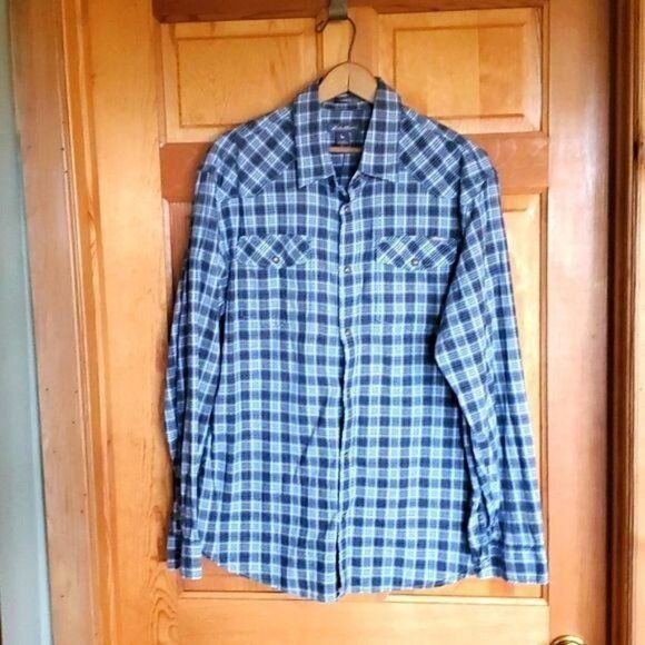 Eddie Bauer Eddie Bauer Classic Fit Casual Snap Button Down Pocketed Lon Size US L / EU 52-54 / 3 - 1 Thumbnail