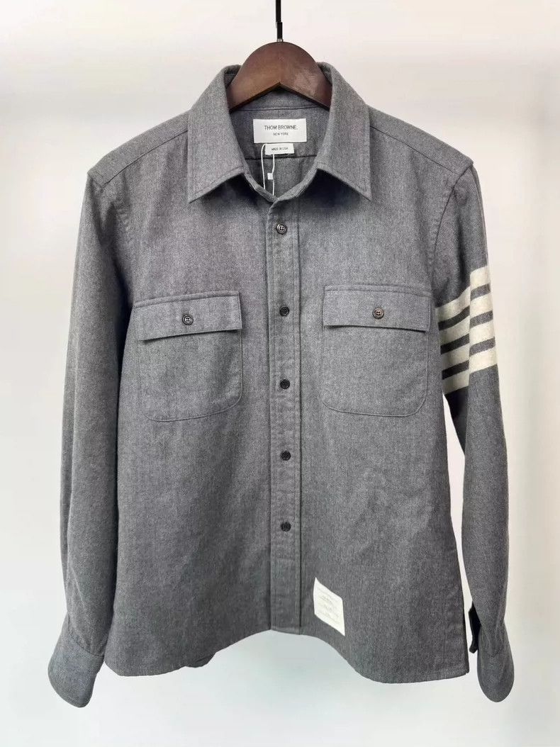 Thom Browne Thom browne Flannel shirt jacket 2504-Nextarrow Size US S / EU 44-46 / 1 - 1 Thumbnail