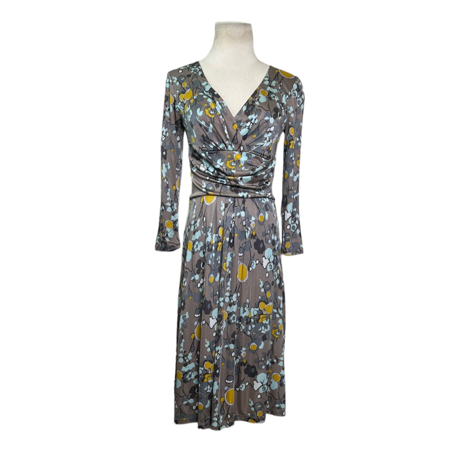 Boden Boden Limited Edition Floral Surplice Pleated Skirt Dress 4 Size S / US 4 / IT 40 - 10 Thumbnail