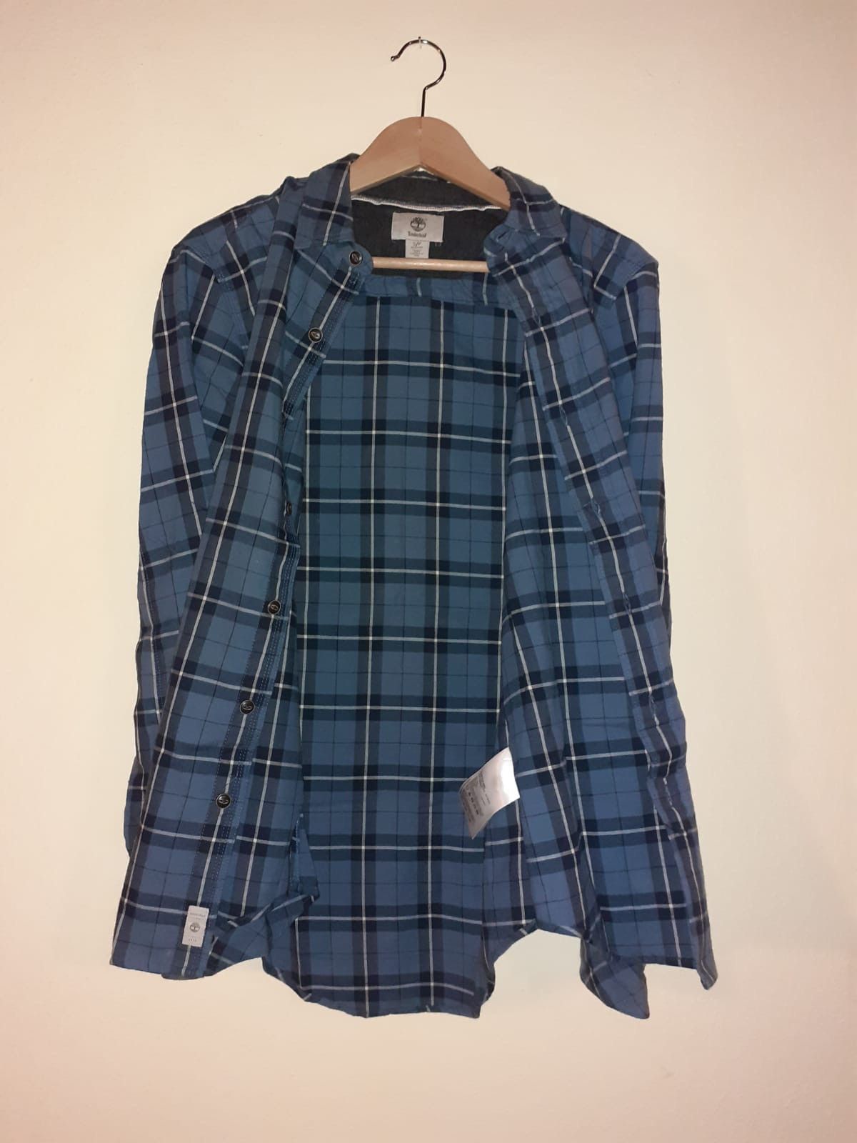 Timberland Camicia originale casual Timberland a quadri blu Size US S / EU 44-46 / 1 - 8 Thumbnail