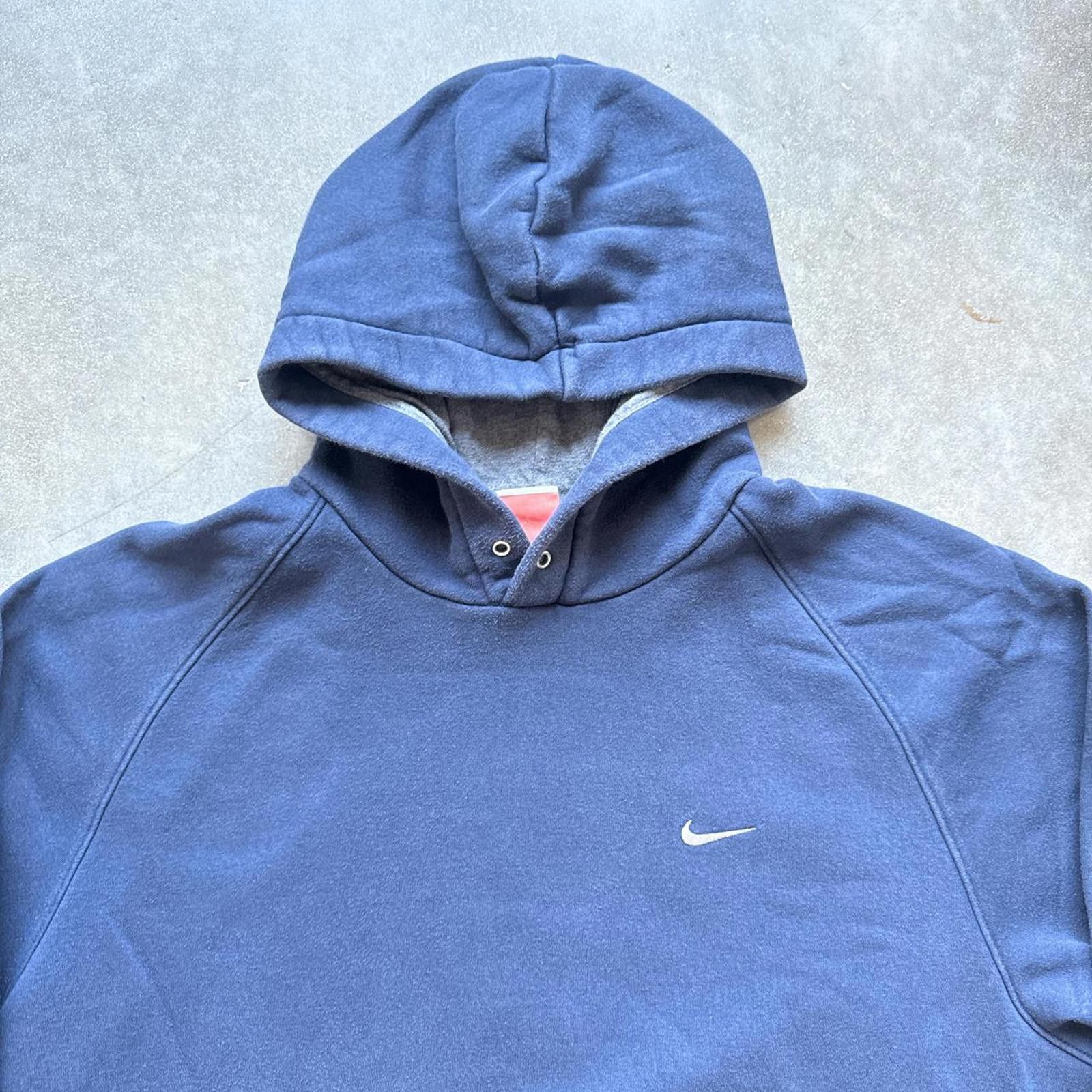 Nike Nike Y2K Navy Hoodie With Classic Embroidered White Check Size US M / EU 48-50 / 2 - 6 Thumbnail