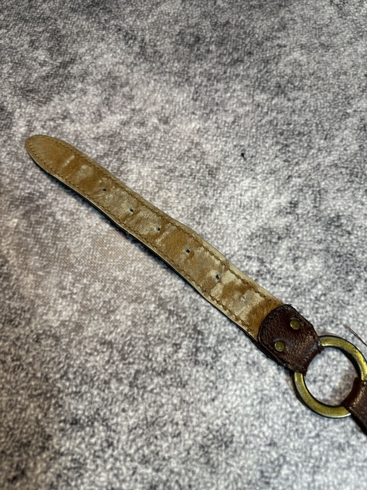 Cowboy Equipment × Leather Y2K Vintage Cowboy Leather Belts Streetwear Avant Garde Rare Size ONE SIZE - 4 Thumbnail