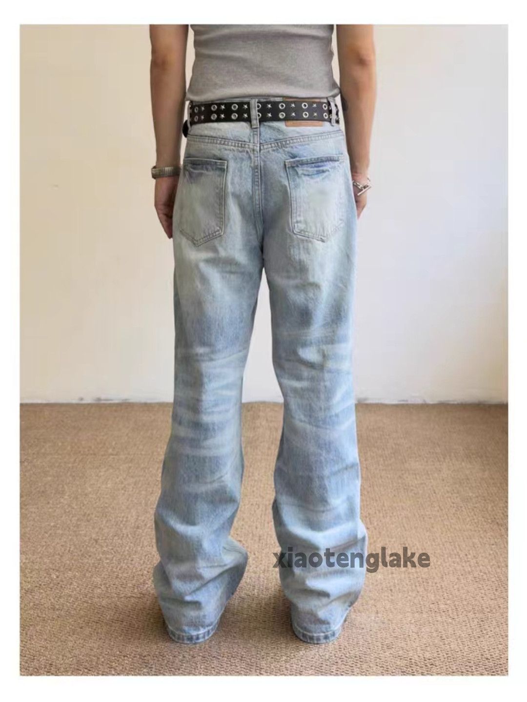 Jean xz Balenciaga rickowens style distressed faded damaged jeans Size US 30 / EU 46 - 3 Thumbnail