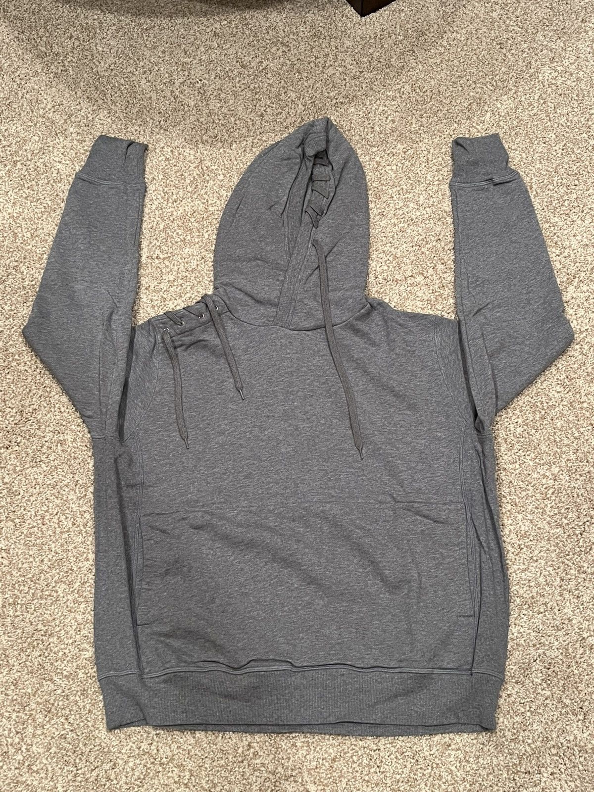 【CRAIG GREEN】LACED HOODIE CRAIG GREEN Laced Zip Up Hoodie - Grey | Garmentory
