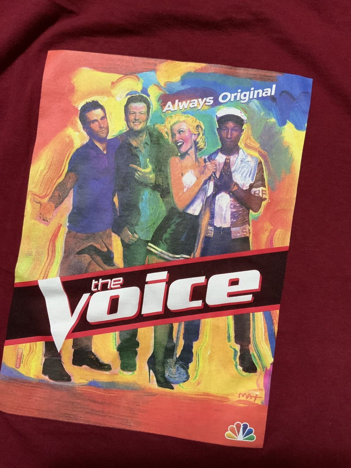 Other NBC The Voice Pharrell Adam Levine Aguilera TV Show T-Shirt Size US S / EU 44-46 / 1 - 1 Thumbnail