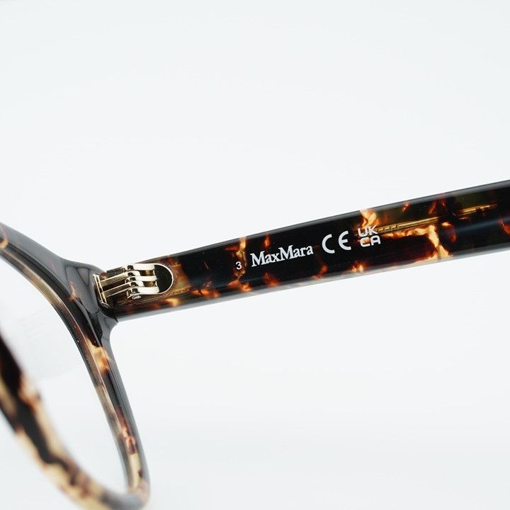 Max Mara Max Mara MM5110 052 Eyeglasses Havana 52mm Oval Frame Size ONE SIZE - 8 Thumbnail