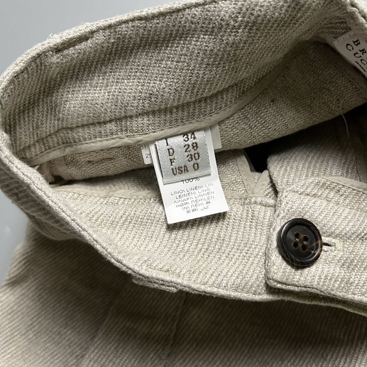 Brunello Cucinelli Brunello Cucinelli - Linen Trouser - Pants Size 25" / US 0 / IT 36 - 8 Thumbnail