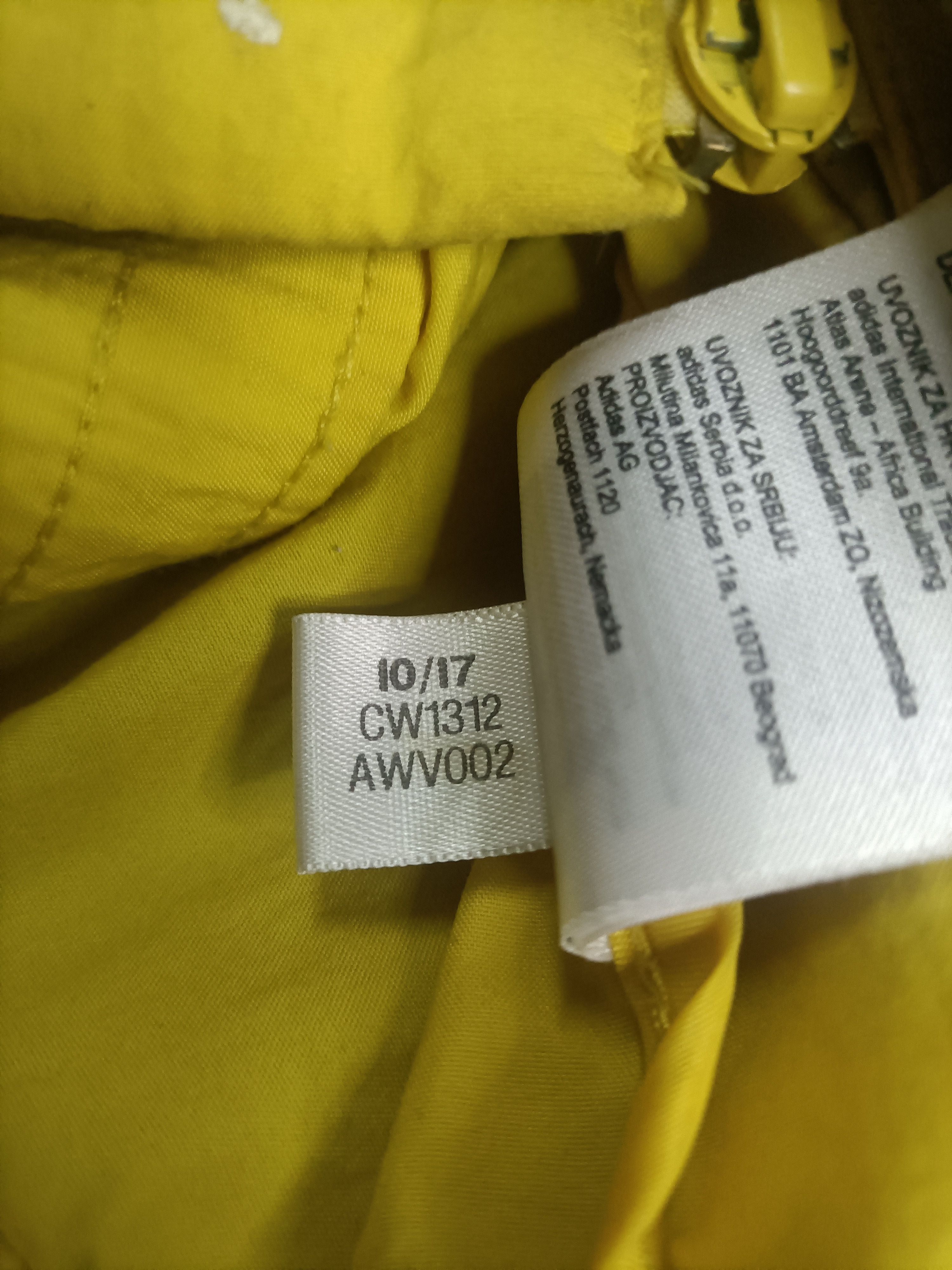 Adidas ADIDAS YELLOW STRIPE JACKET/HOODIES Size US L / EU 52-54 / 3 - 5 Thumbnail