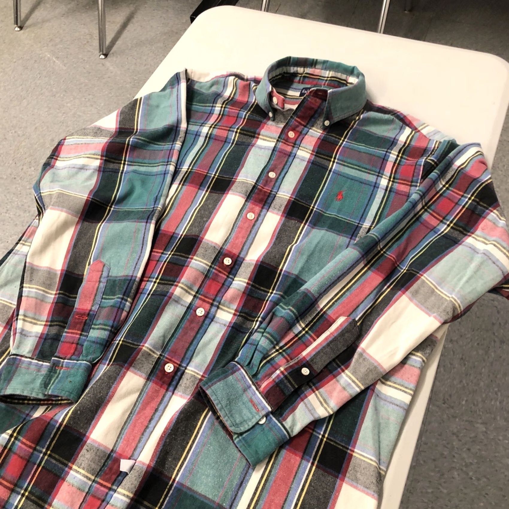 Ralph Lauren Ralph Lauren Shirt Men Large Multi-Color Button Madras Plaid Dress Casual Cotton Size US L / EU 52-54 / 3 - 3 Thumbnail